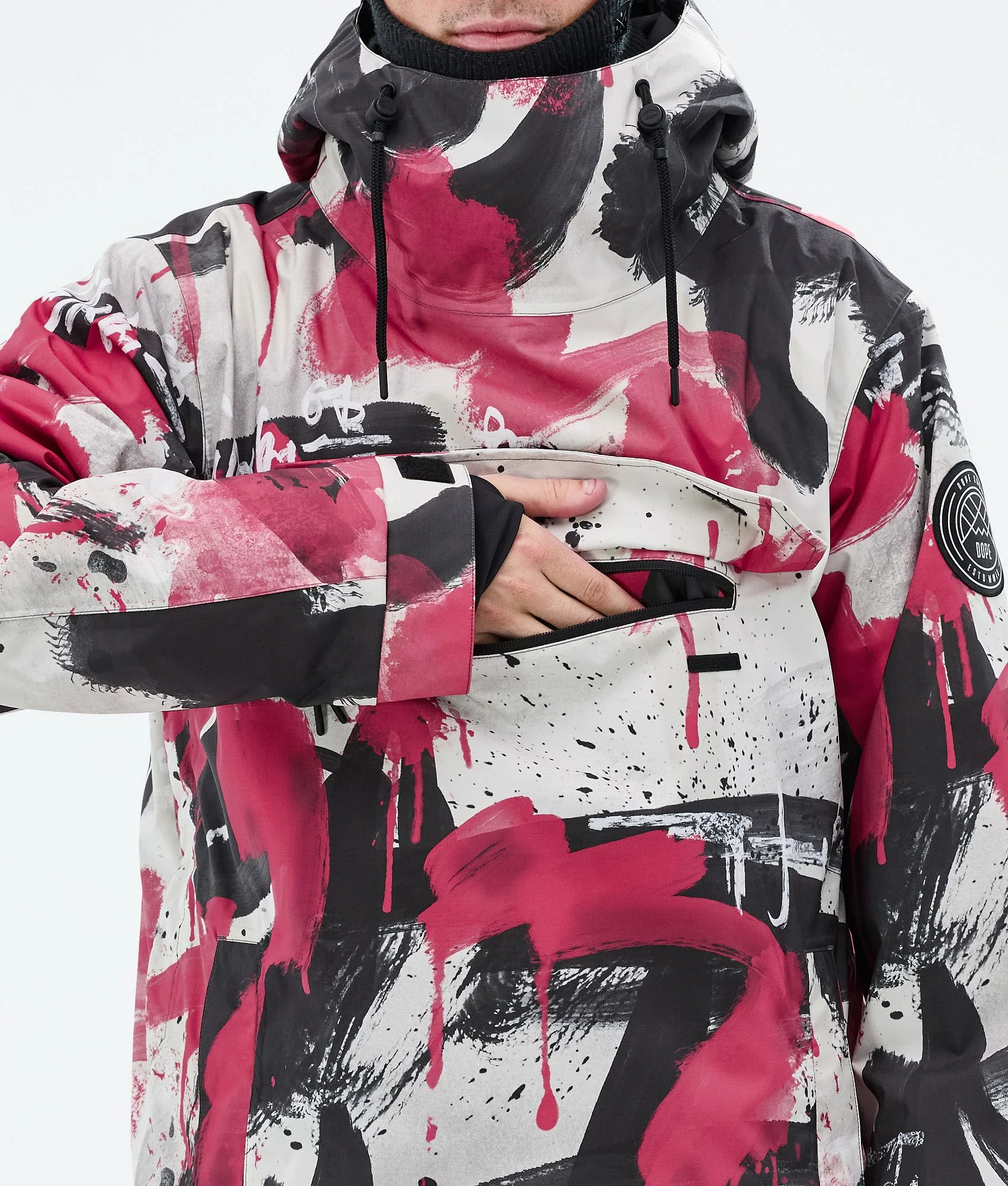 Snowboard Jacket Men Doodle