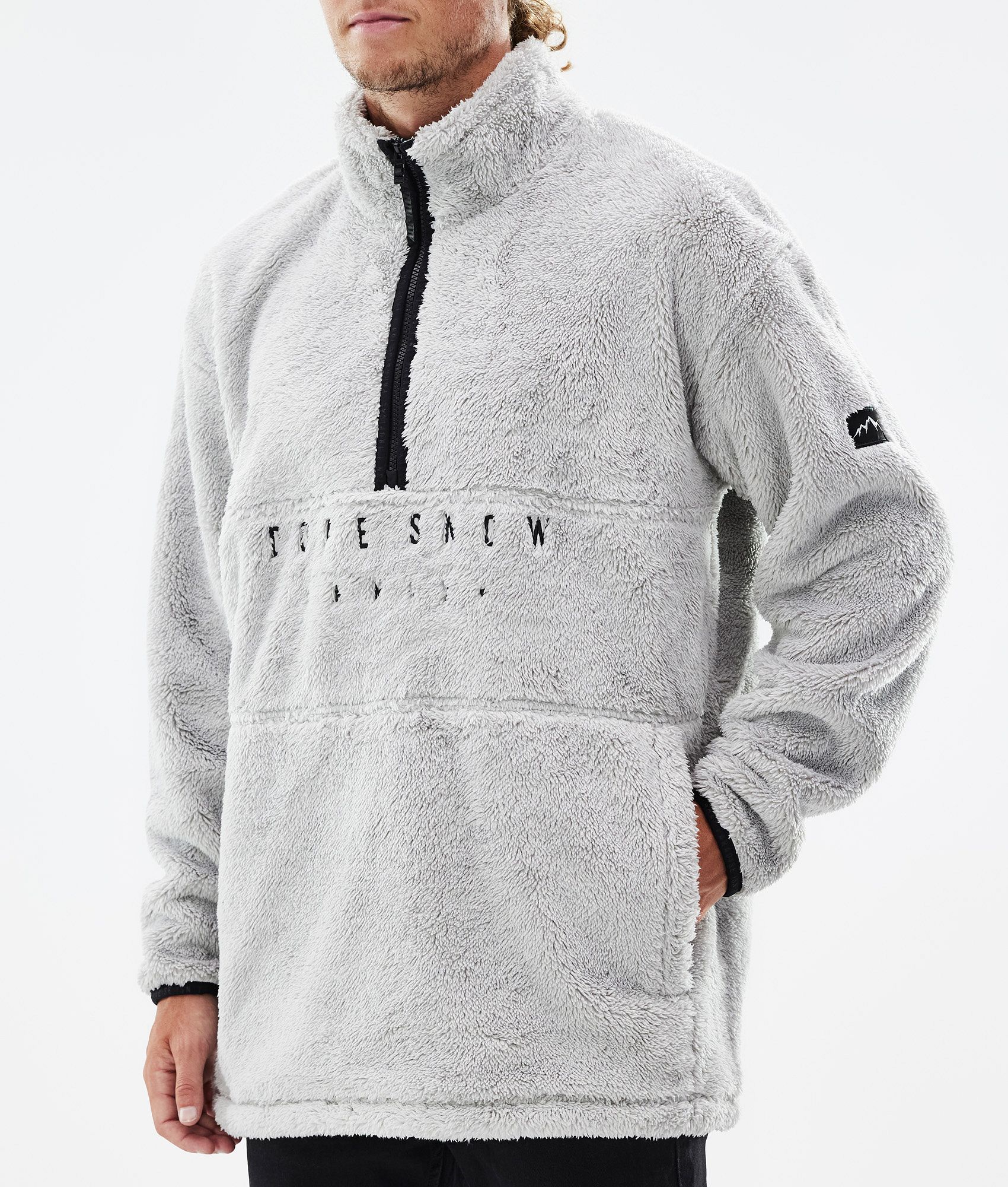 Fleece Sweater Men Light Grey