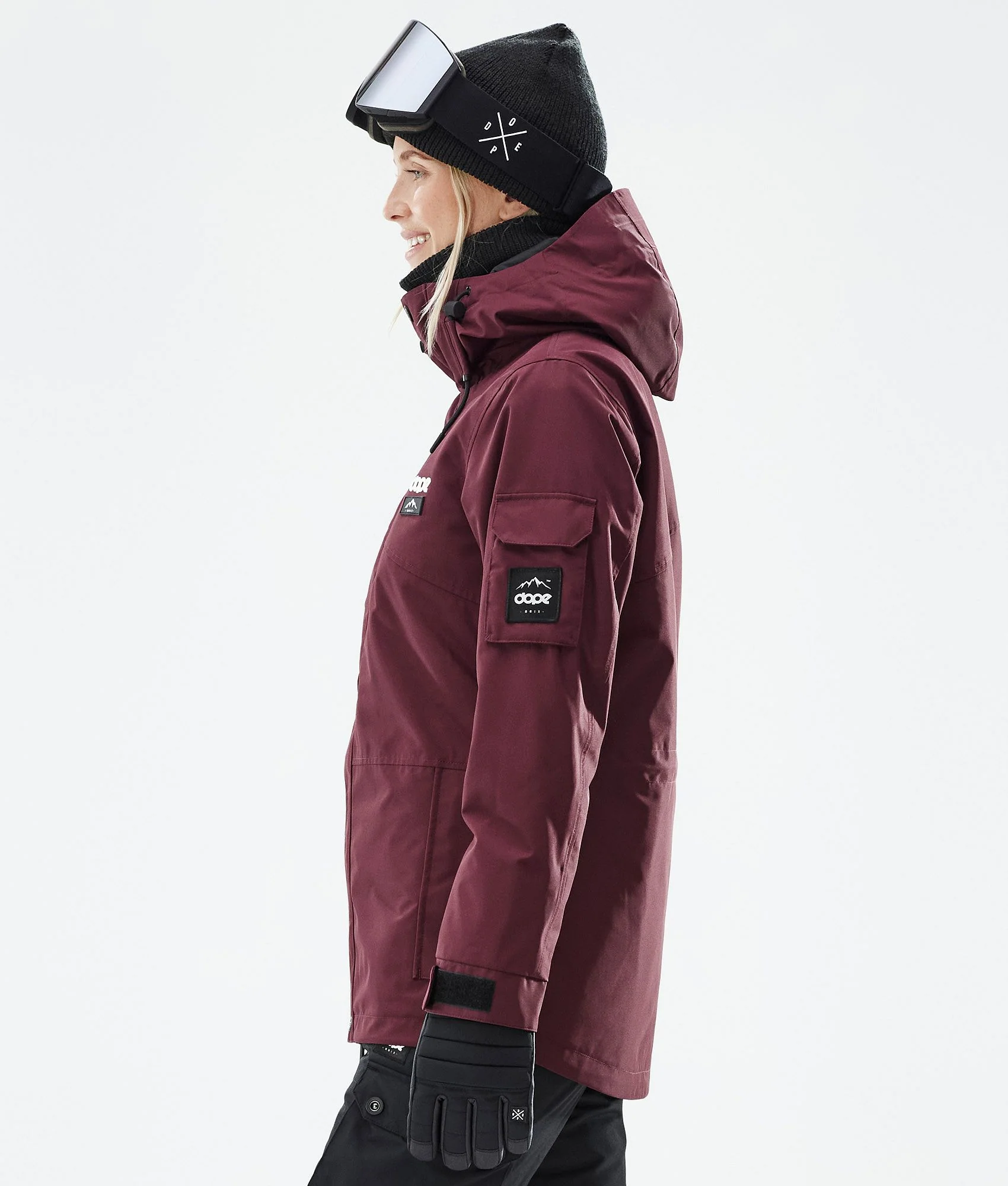Snowboard Jacket Women Don Burgundy