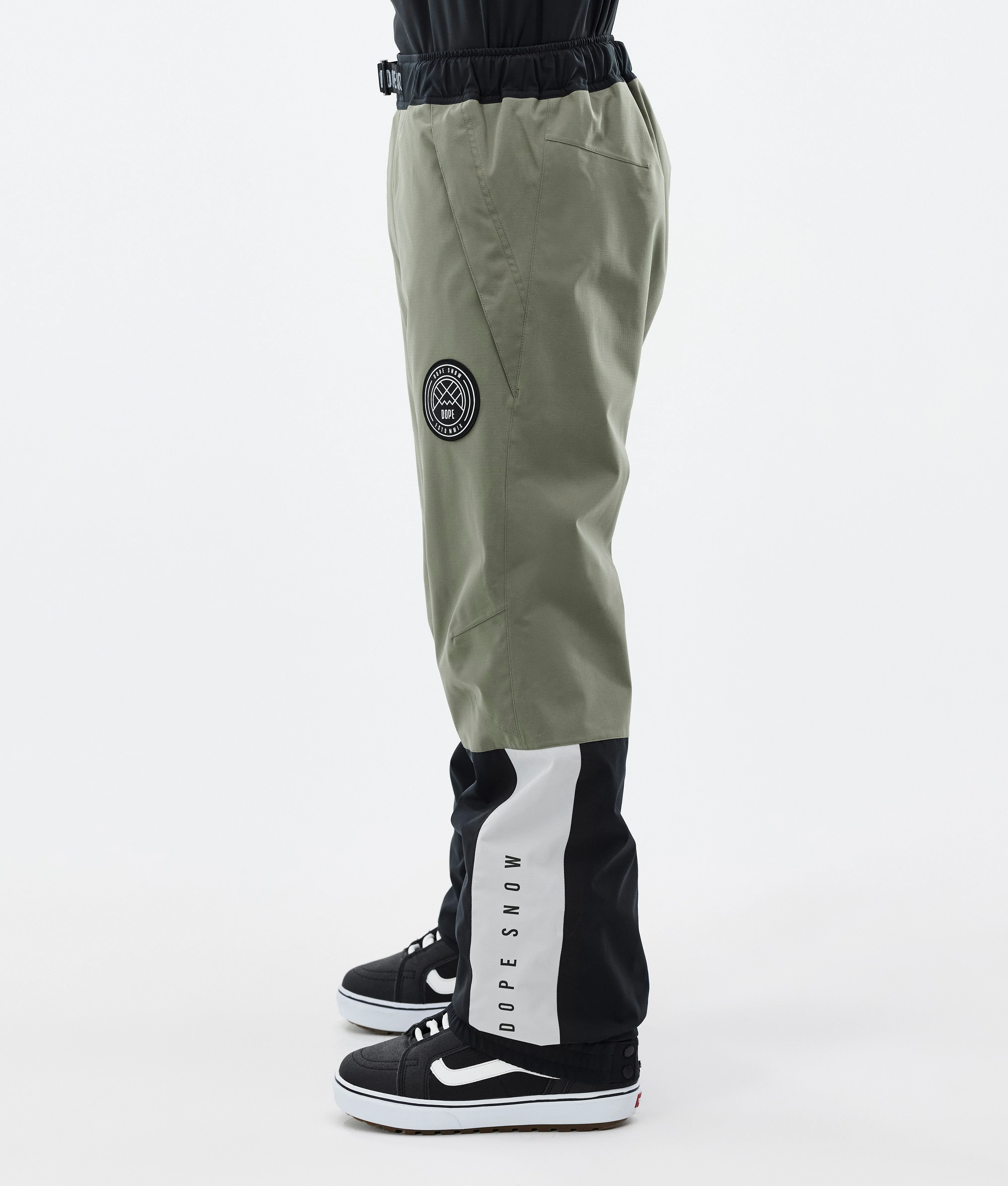 Snowboard Pants Men Greenish/Light Grey/Black/Blue Steel