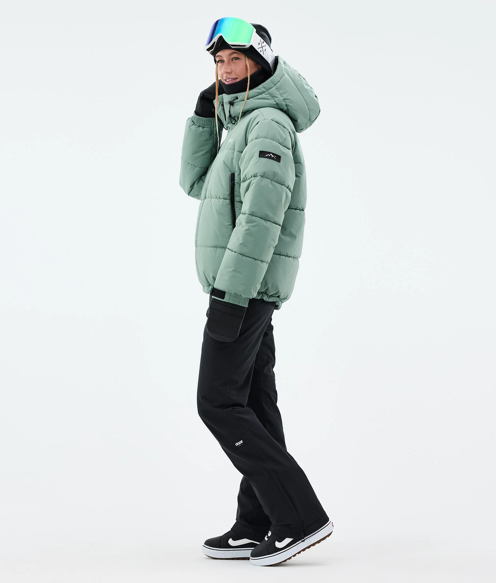 Snowboard Jacket Women Faded Green