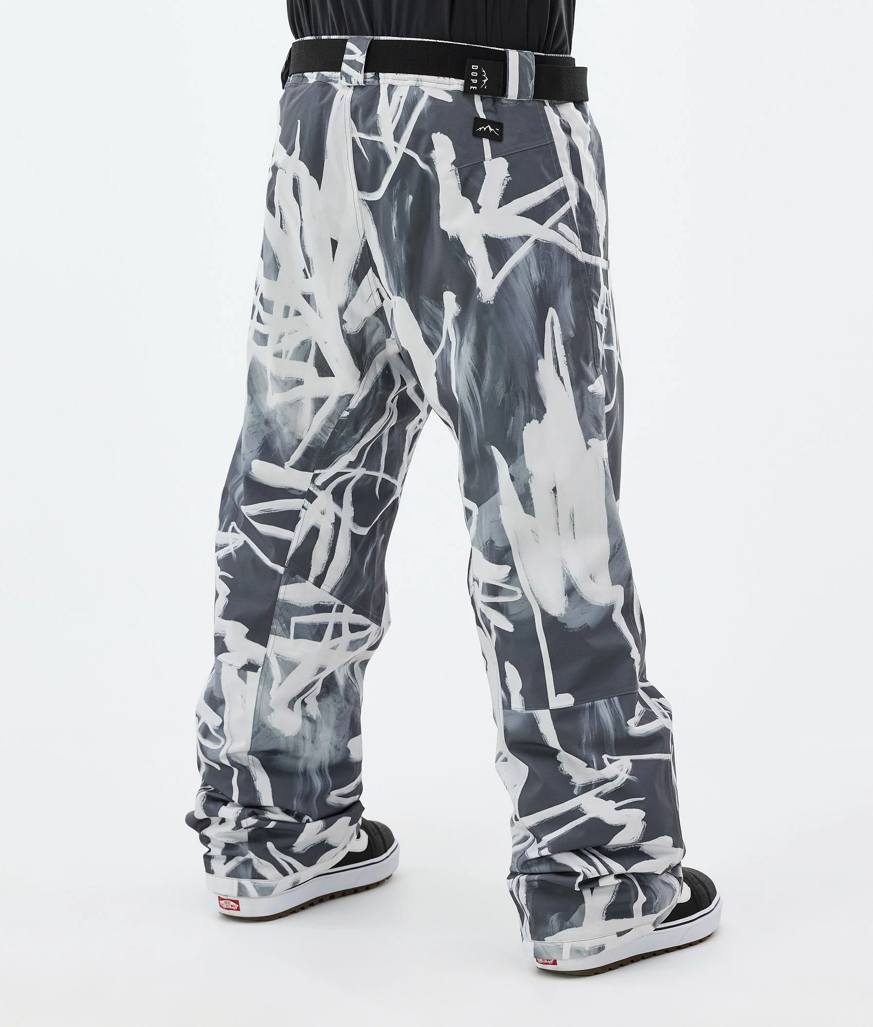 Snowboard Pants Men Scribble Black