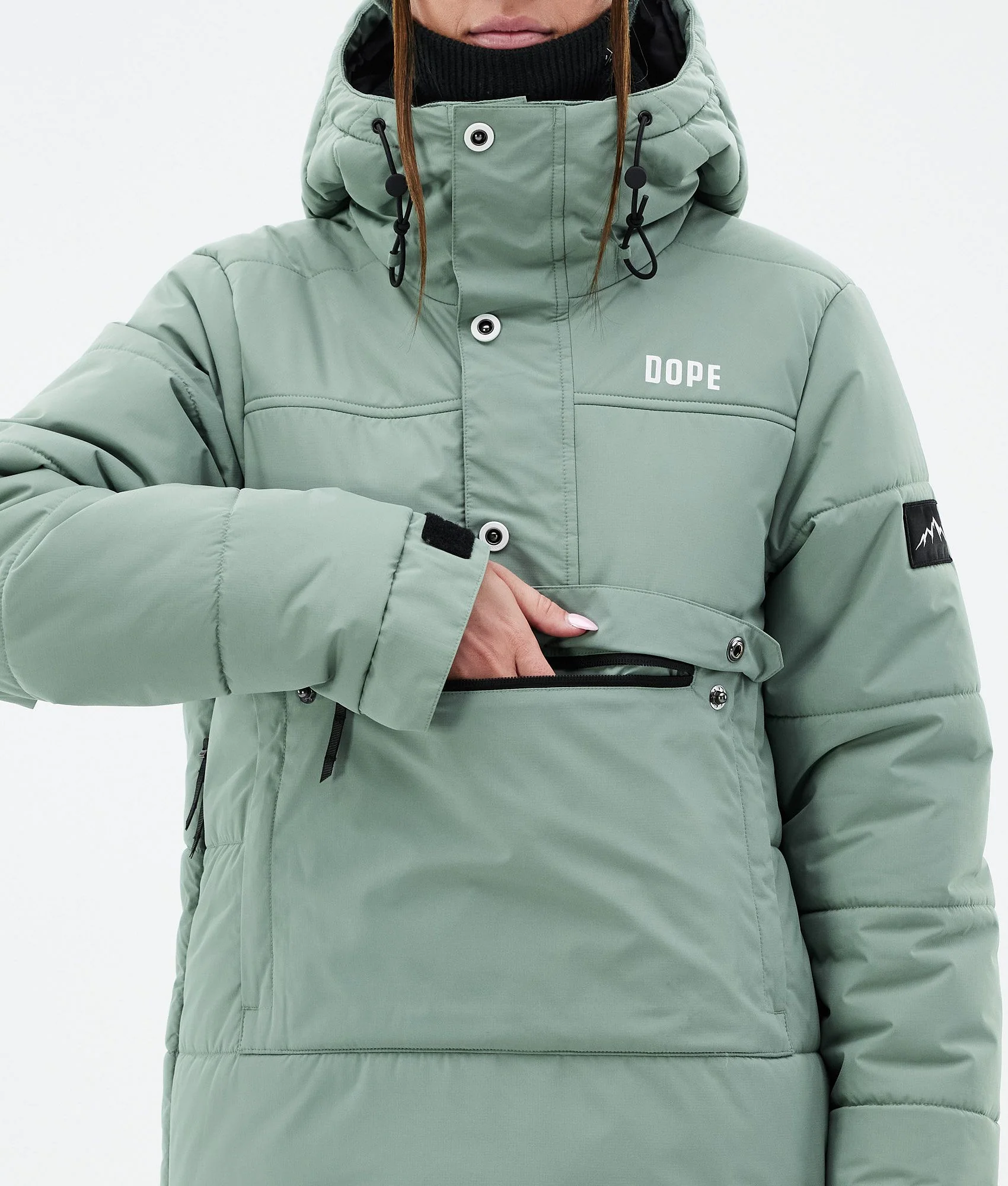 Snowboard Jacket Women Faded Green