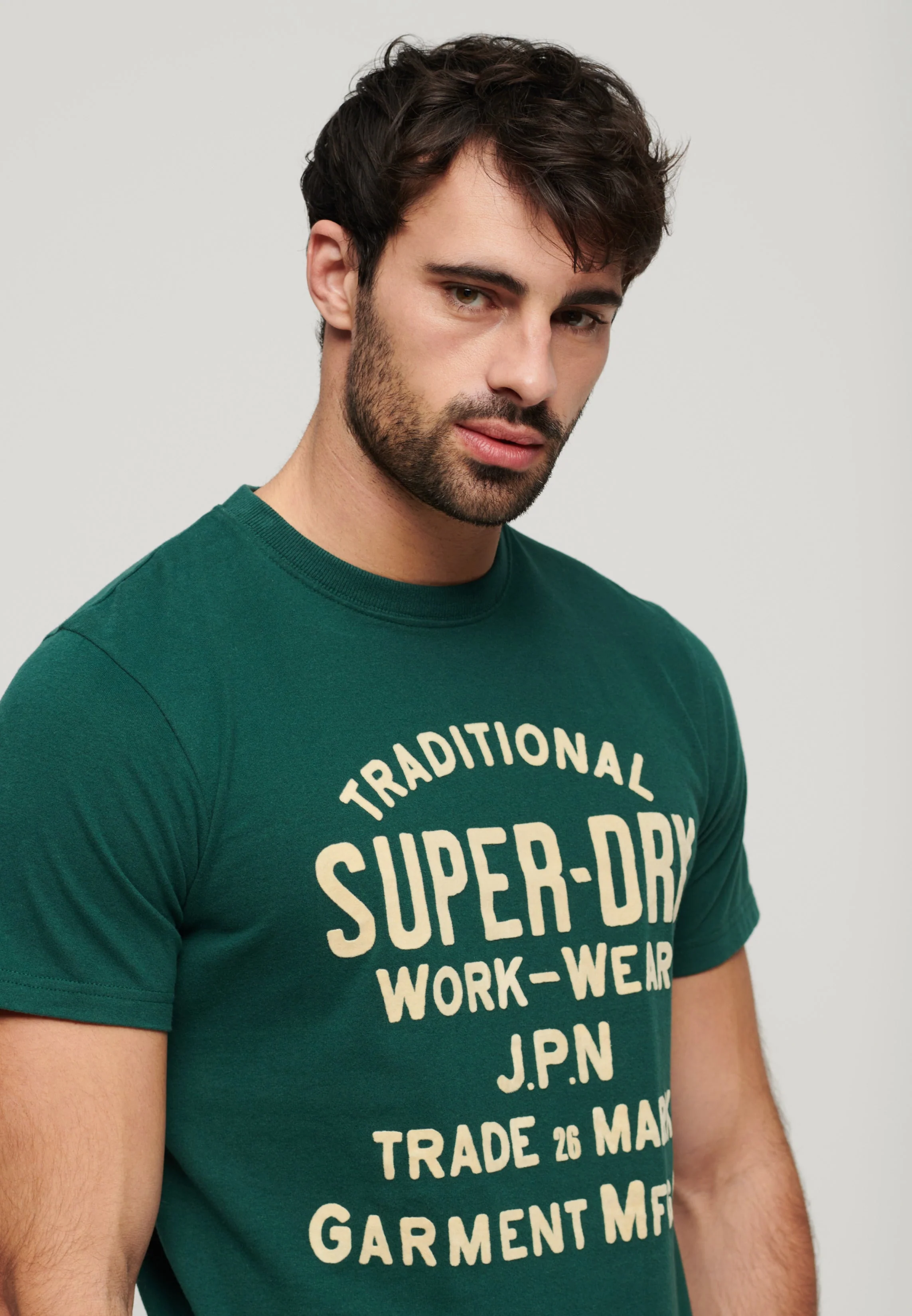 Workwear Flock Graphic T-Shirt