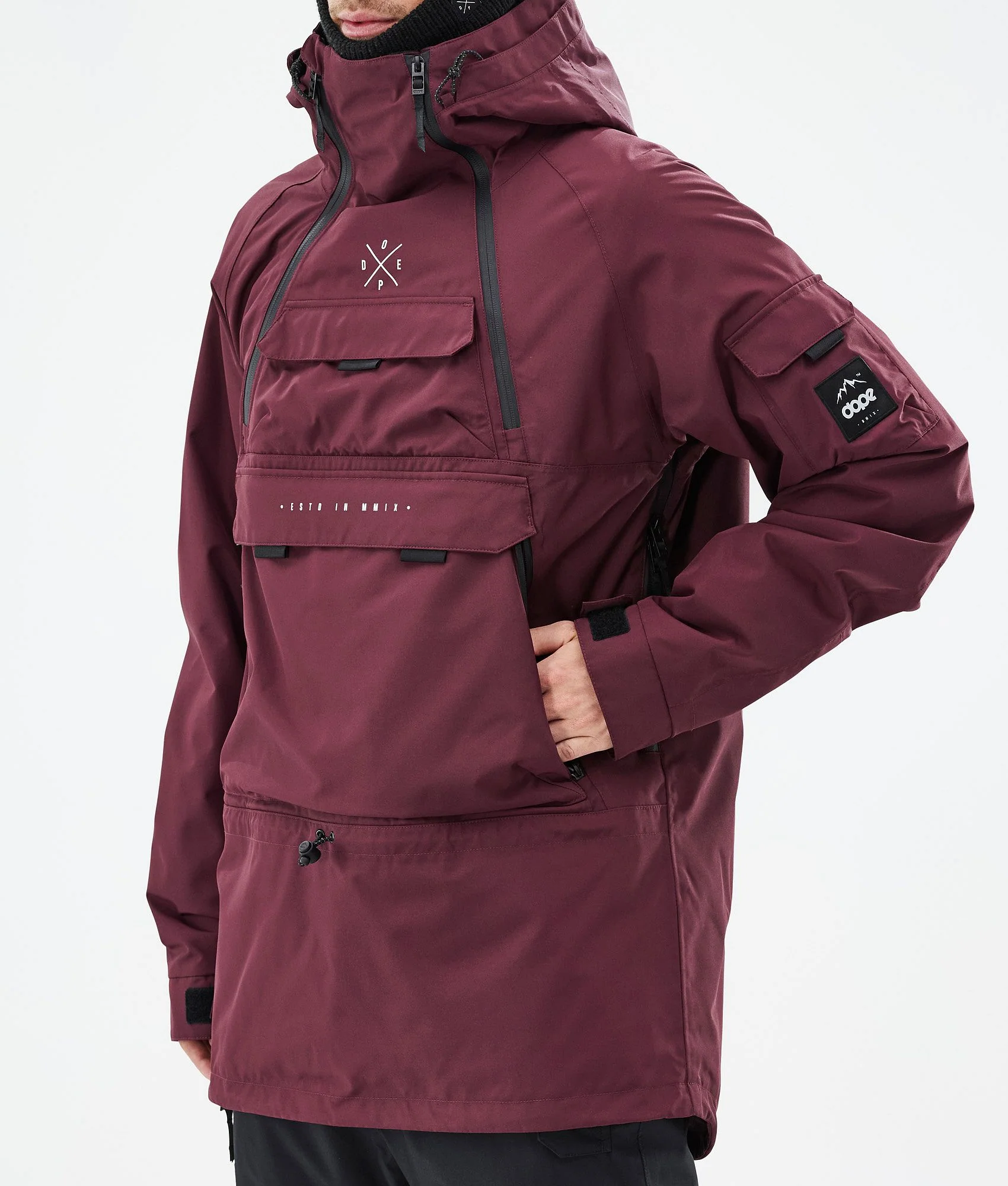 Snowboard Jacket Men Burgundy