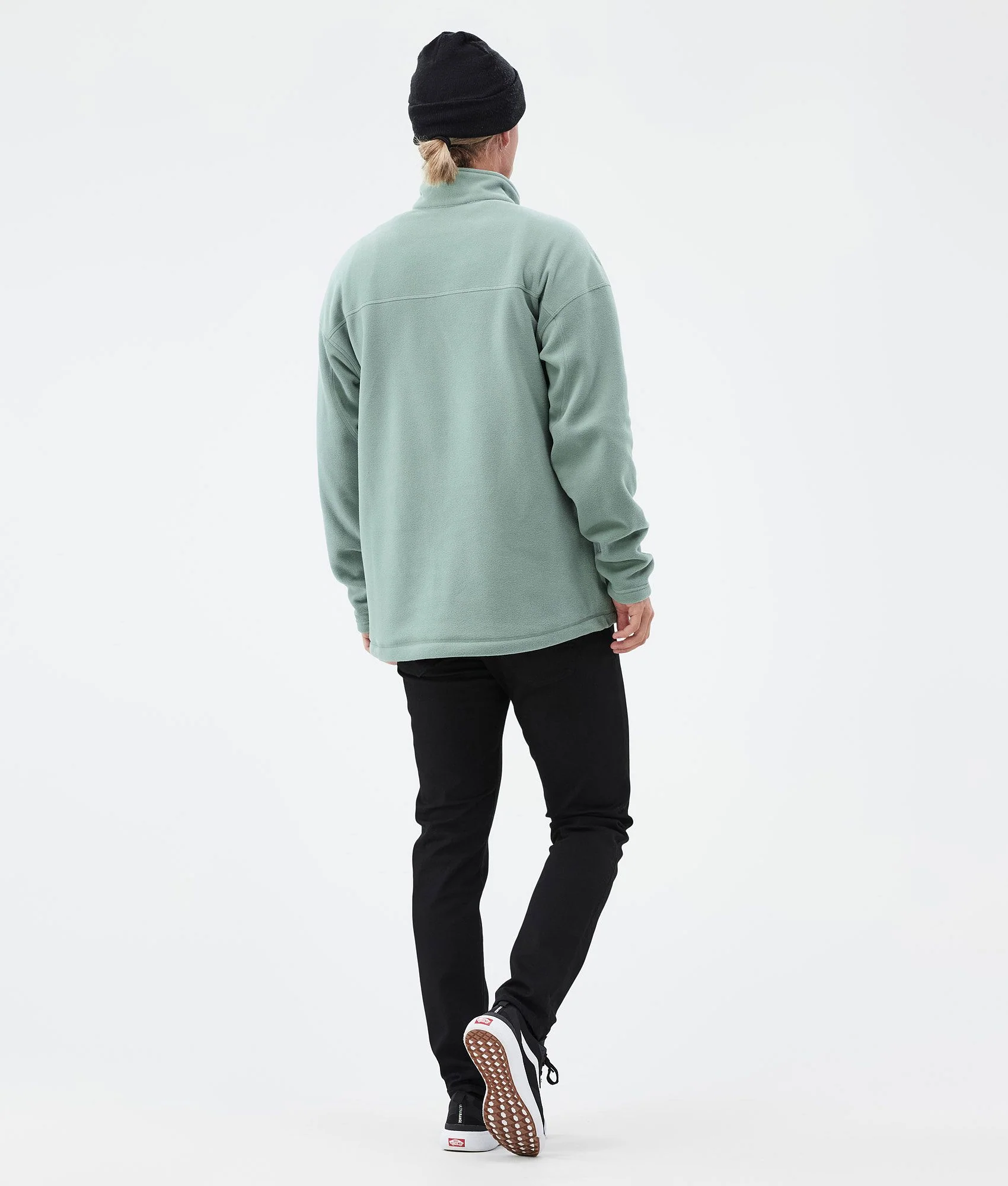 Fleece Sweater Men Faded Green
