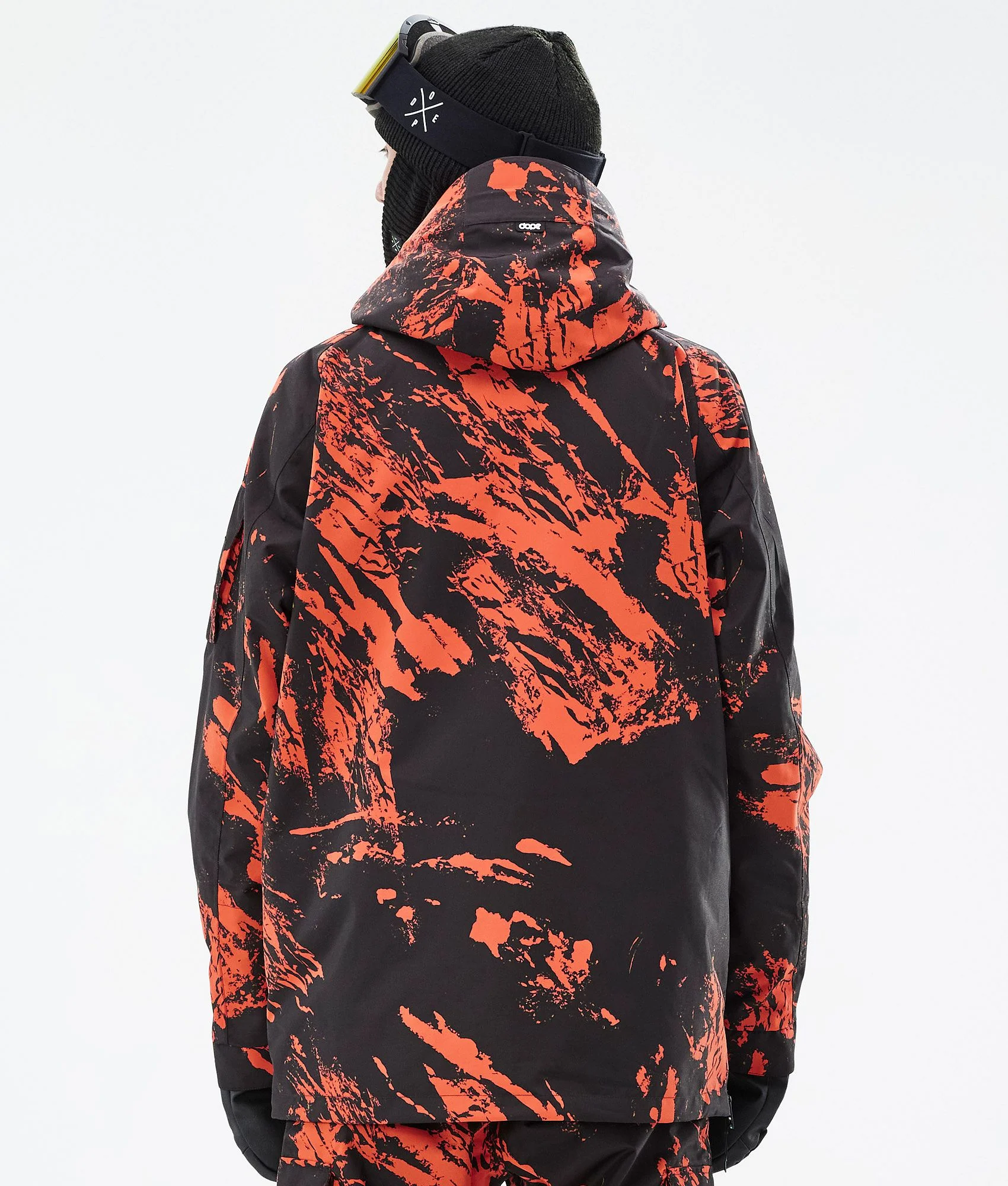Snowboard Jacket Men Paint Orange