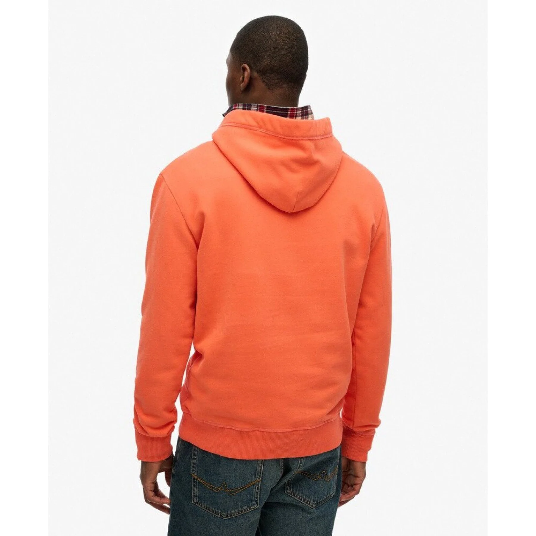 Essential Logo Half Brushed Hoodie