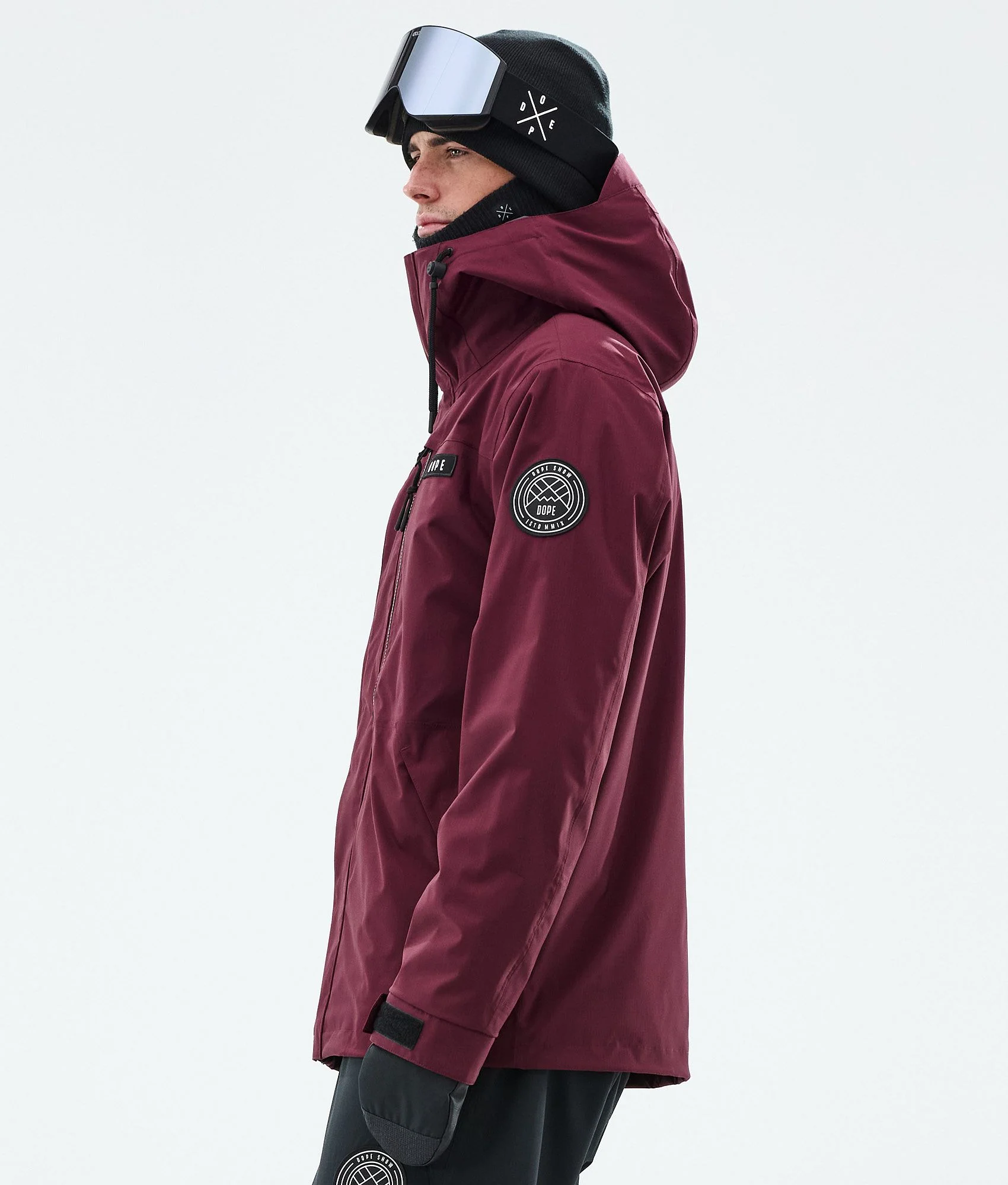 Snowboard Jacket Men Burgundy