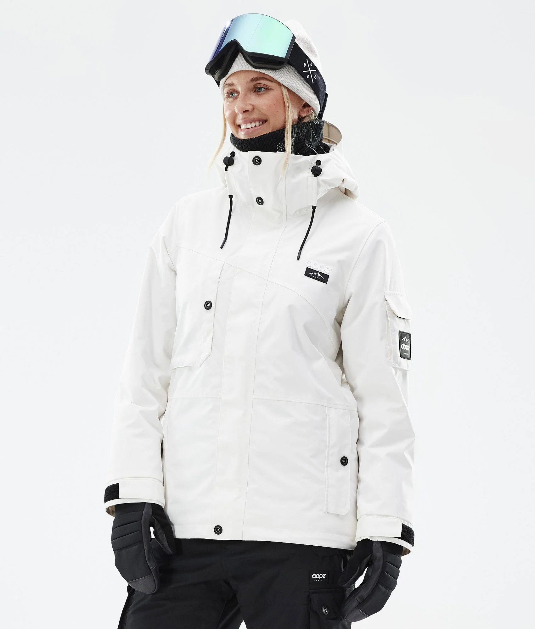 Snowboard Jacket Women Old White
