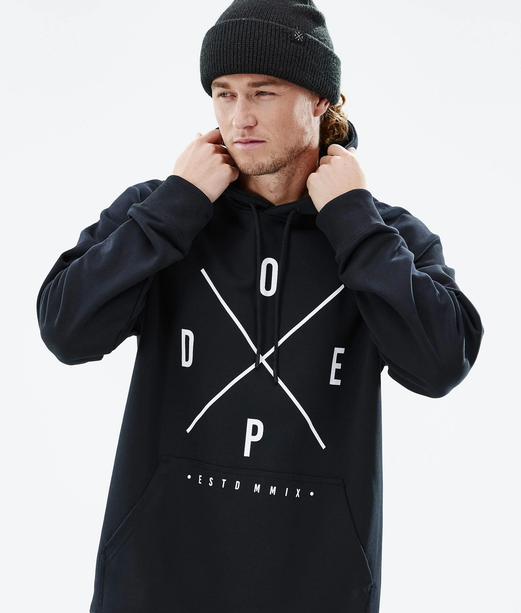 Hoodie Men 2X-Up Black