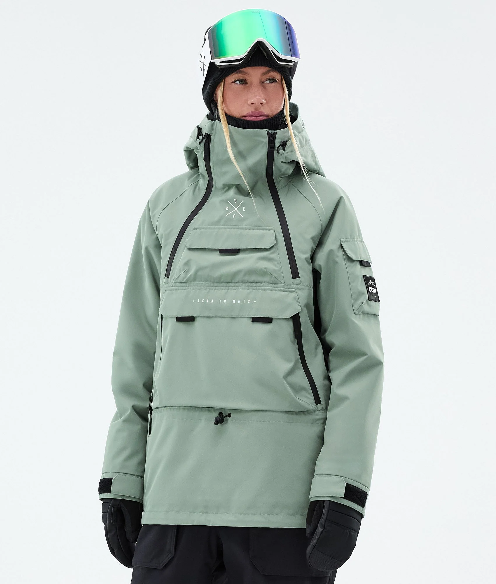 Snowboard Jacket Women Faded Green