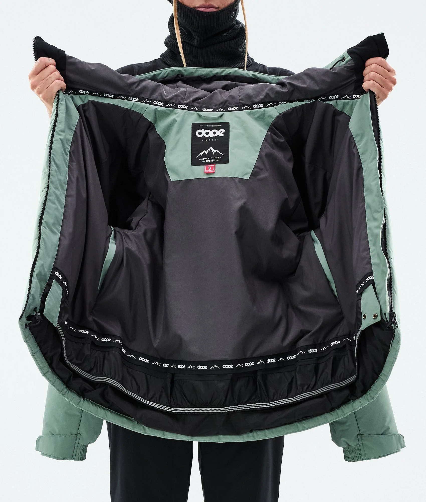 Snowboard Jacket Women Faded Green