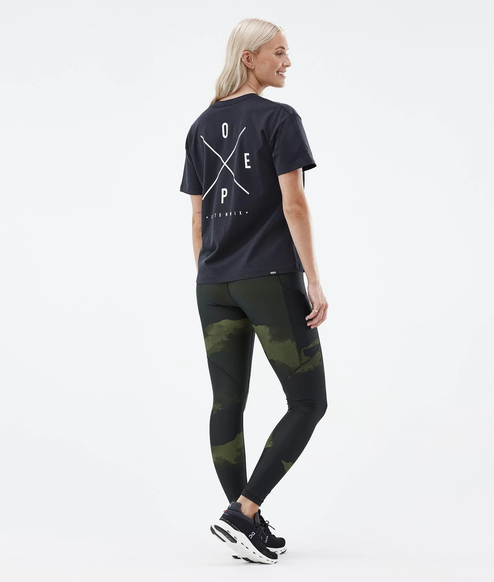 Leggings Women Green Camo