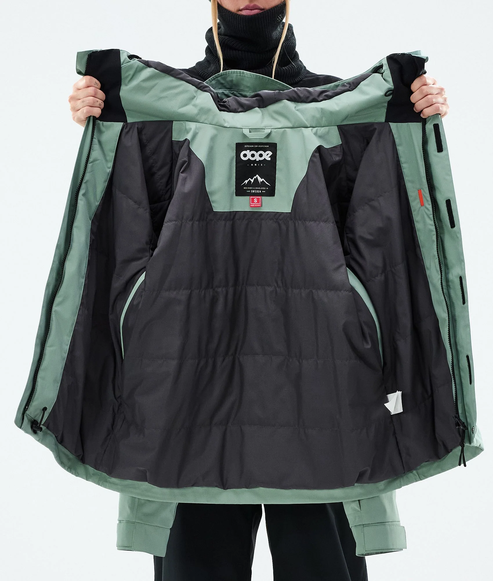 Snowboard Jacket Women Faded Green