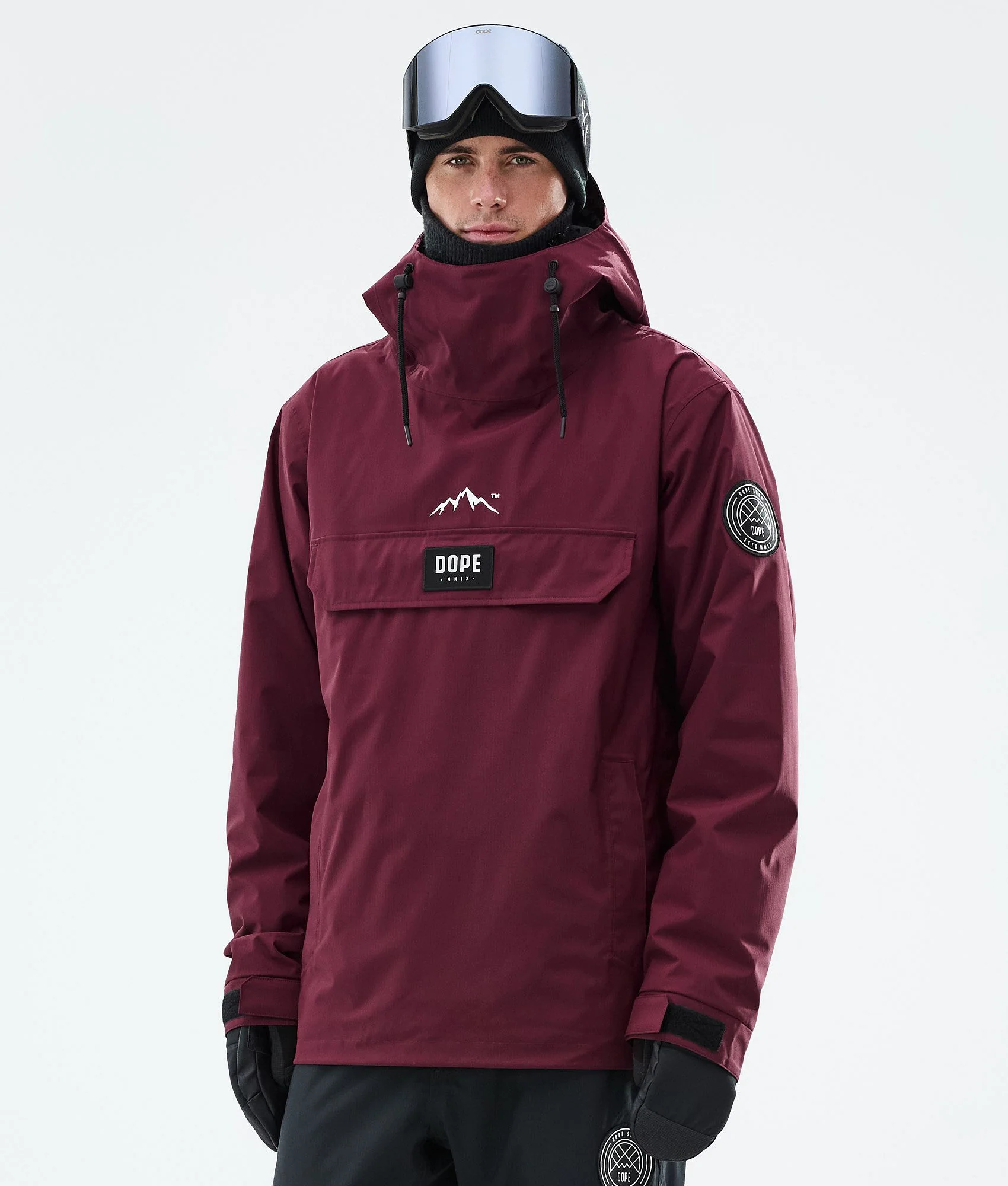 Snowboard Jacket Men Burgundy