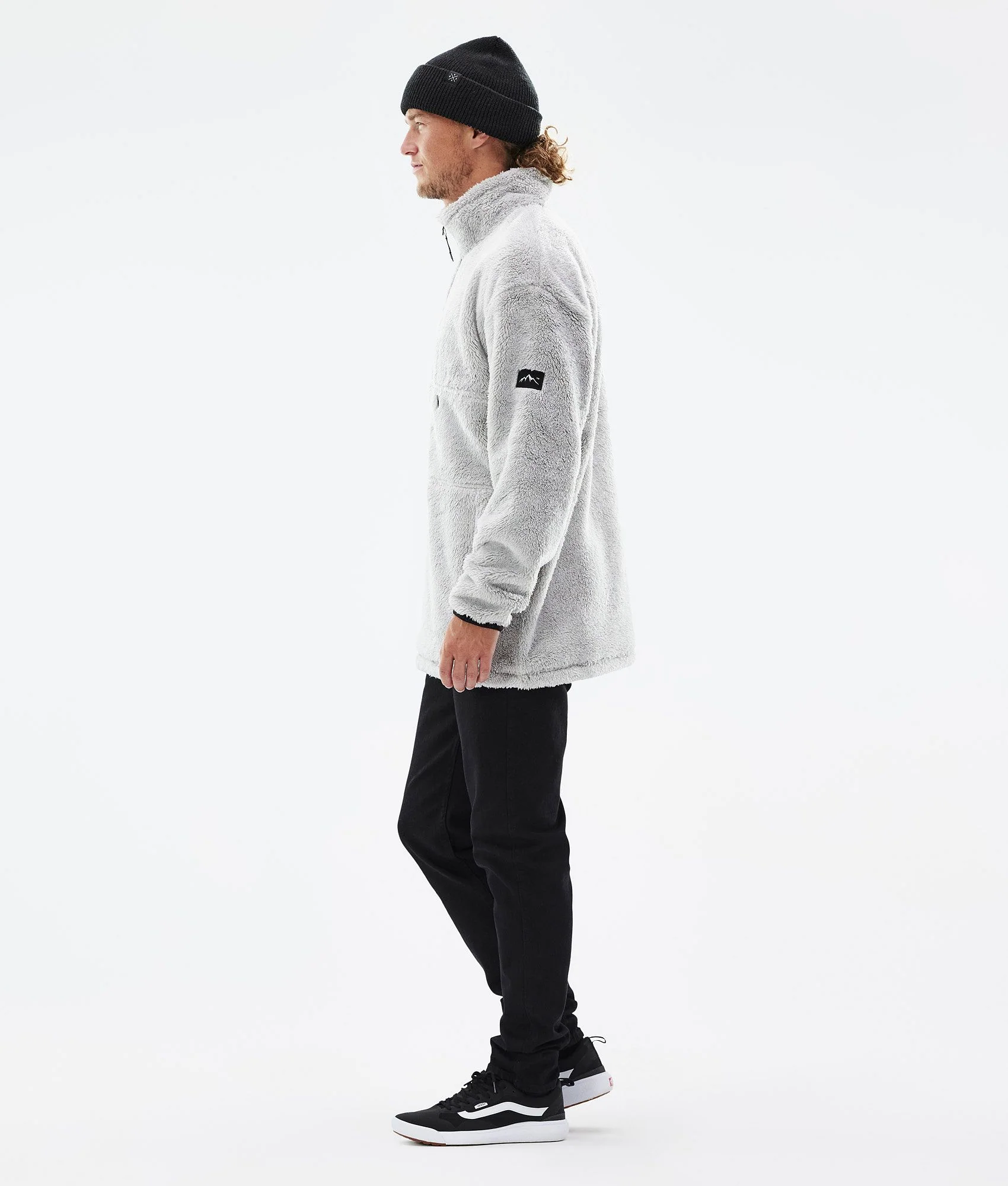 Fleece Sweater Men Light Grey