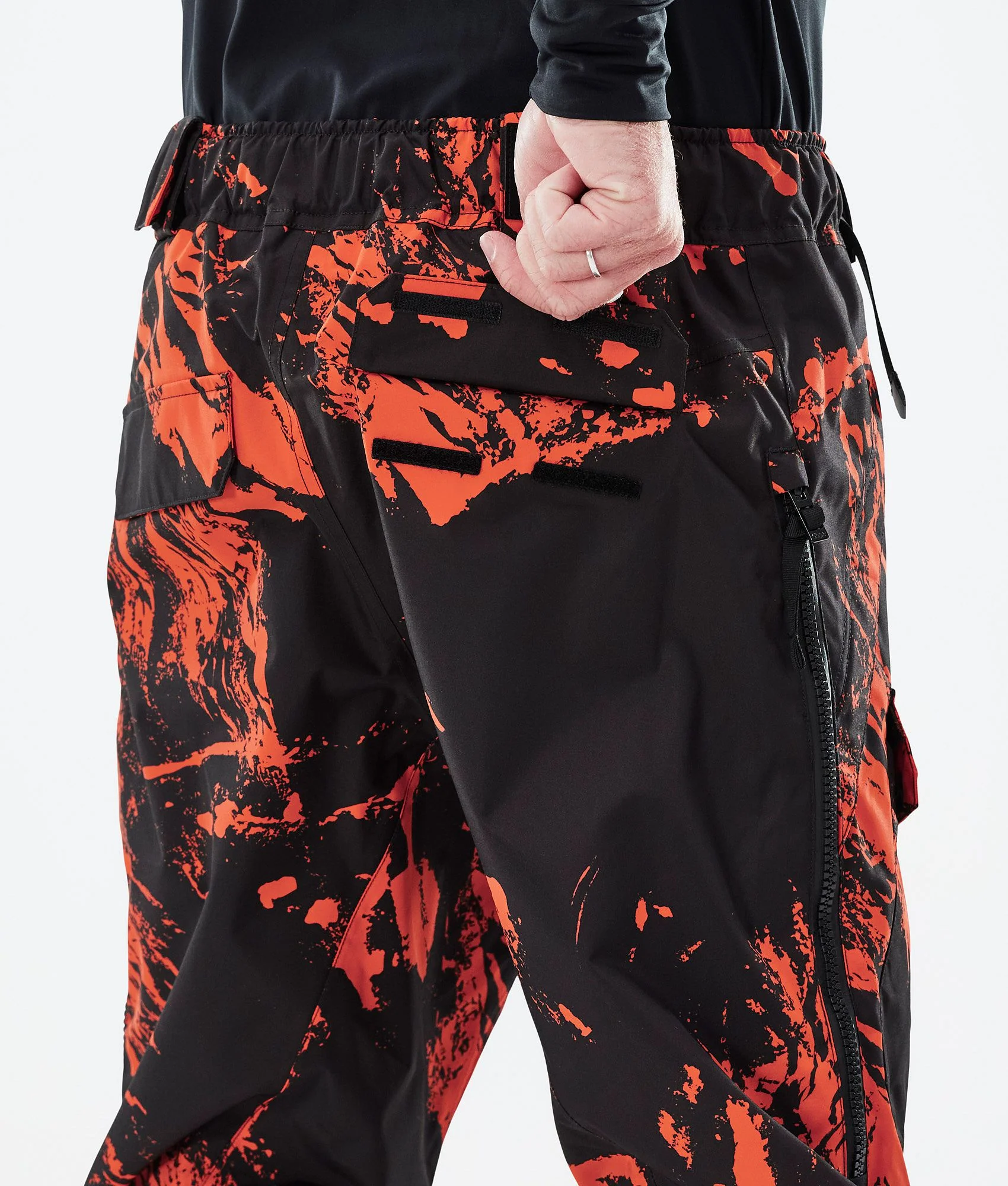 Snowboard Pants Men Paint Orange
