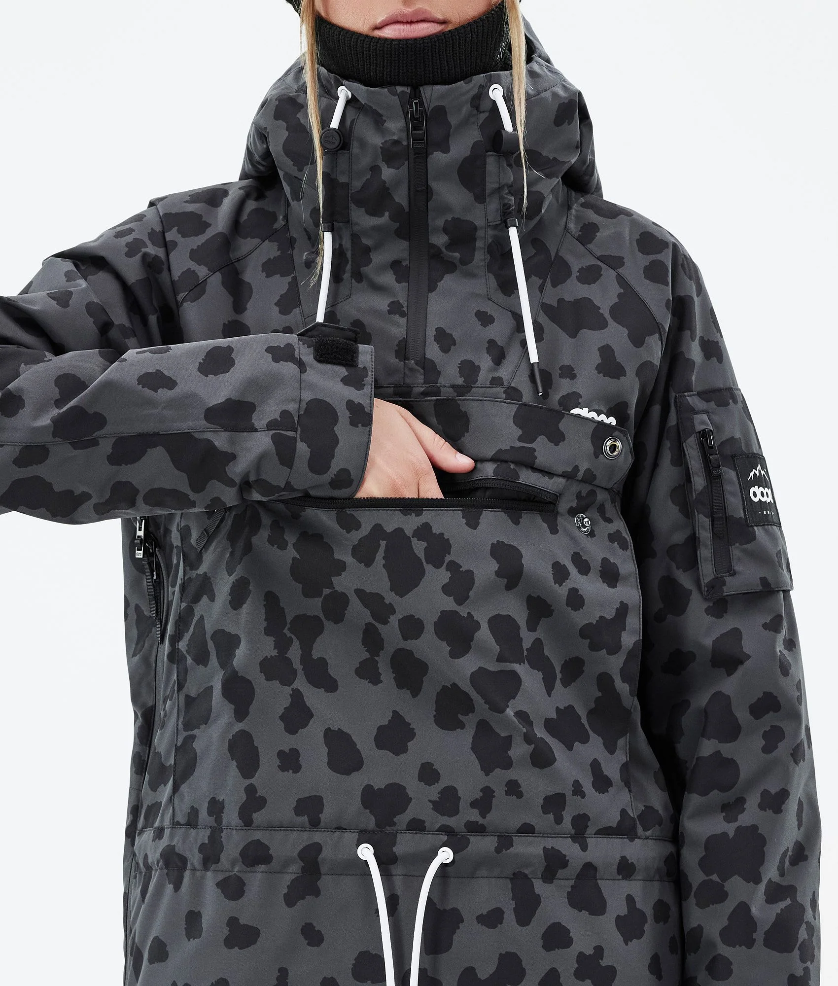 Snowboard Jacket Women Dots Phantom