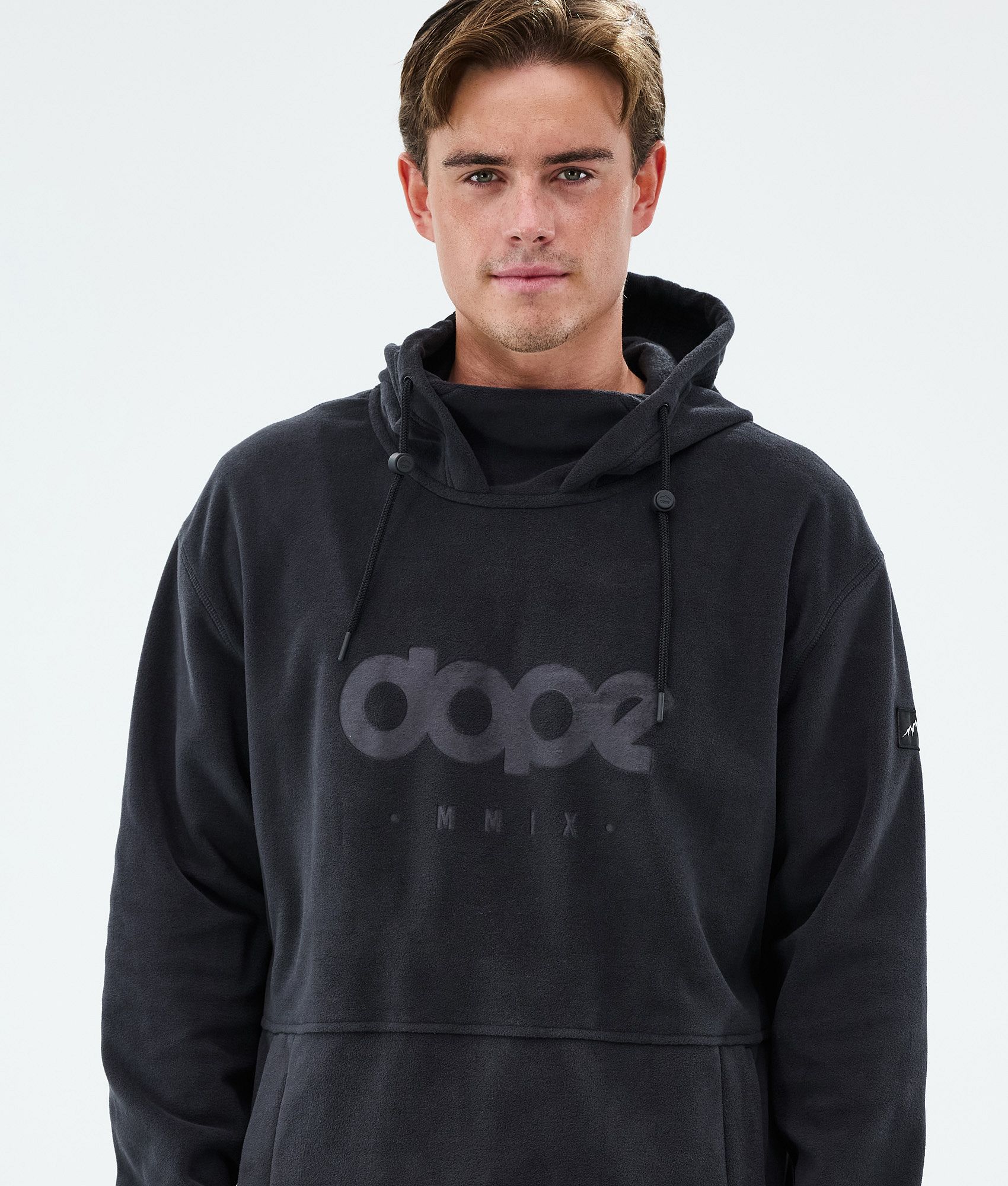 Fleece Hoodie Men Black