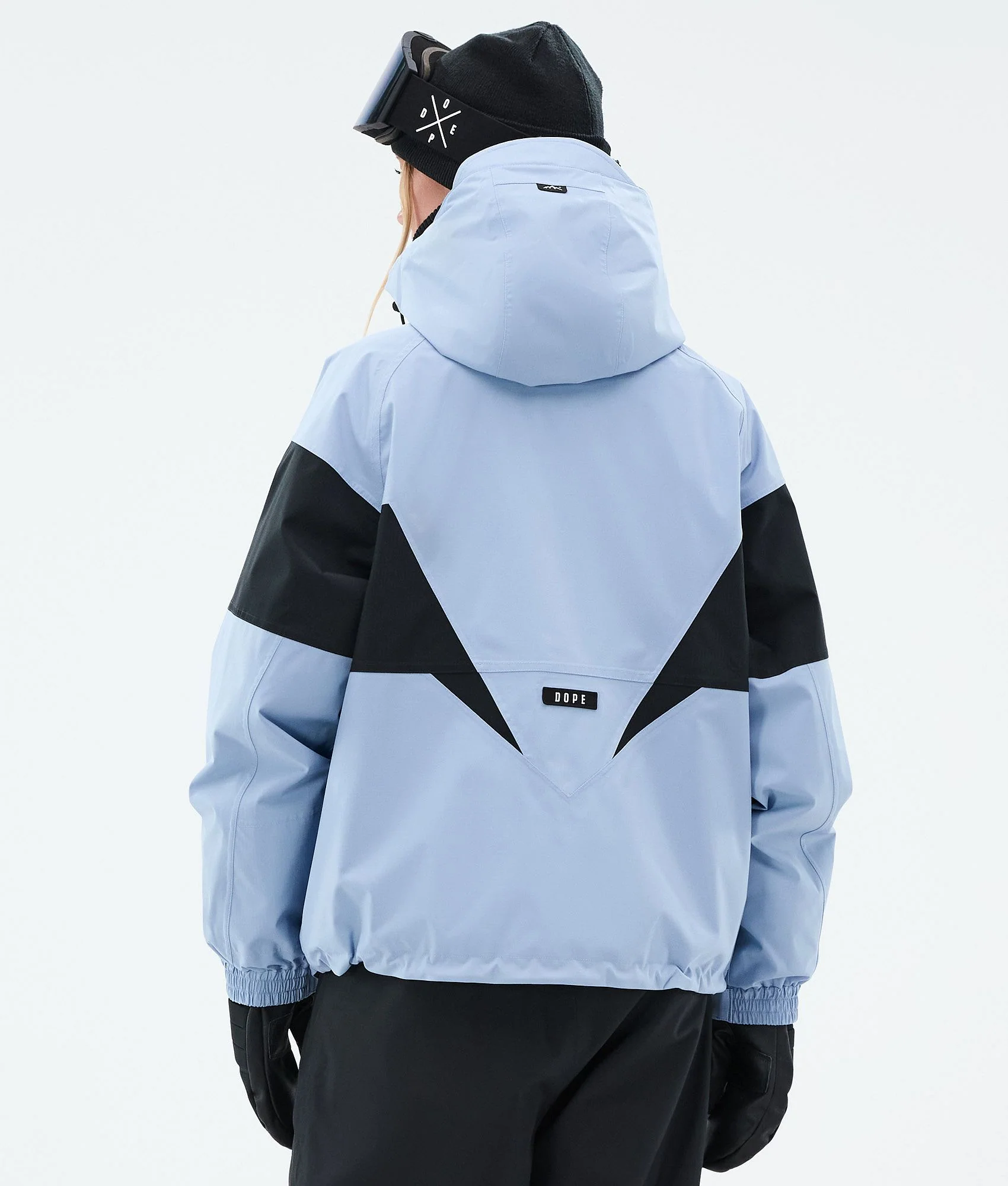 Snowboard Jacket Women Spike Light Blue/Black