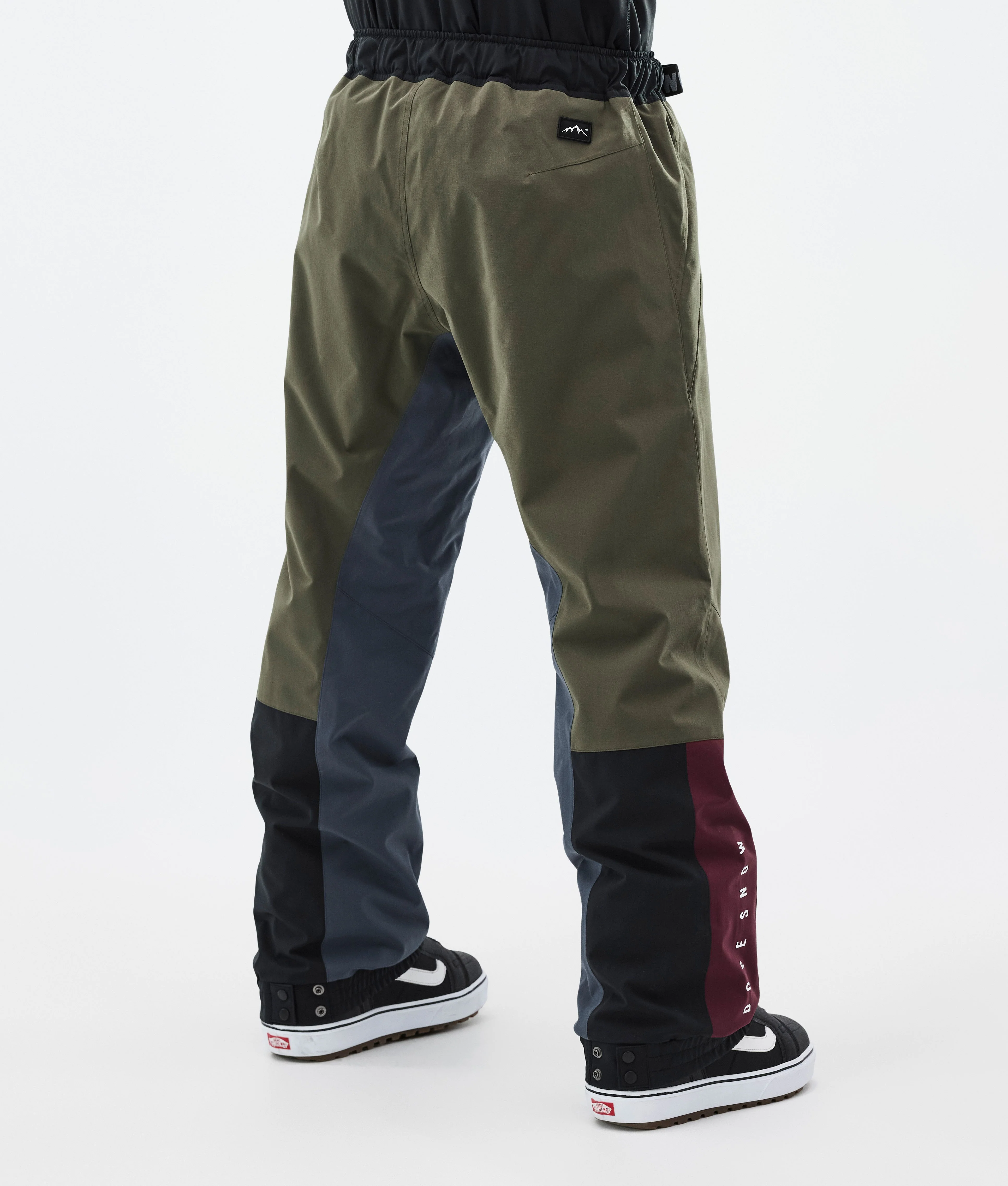 Snowboard Pants Men OIive Green/Burgundy/Metal Blue/Black