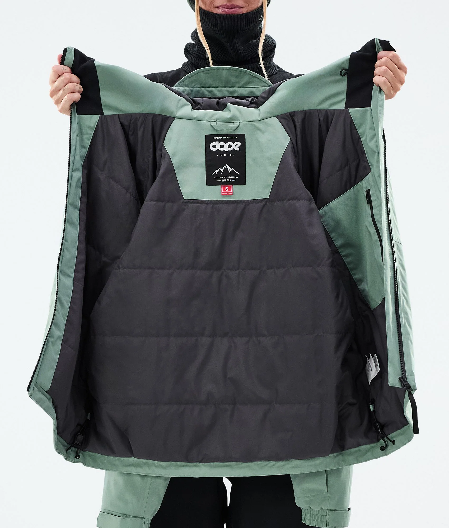 Snowboard Jacket Women Faded Green