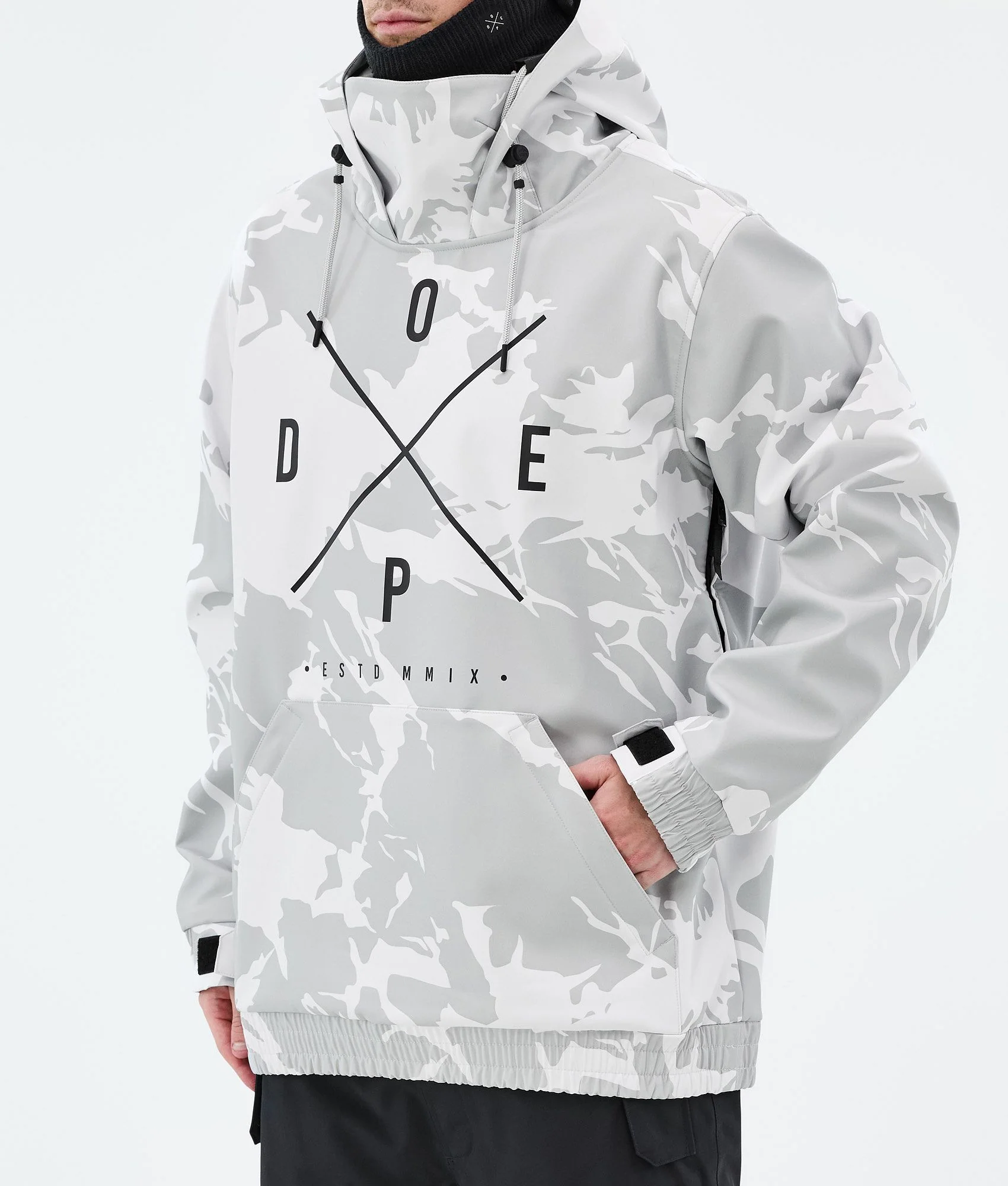 Snowboard Jacket Men 2X-Up Grey Camo