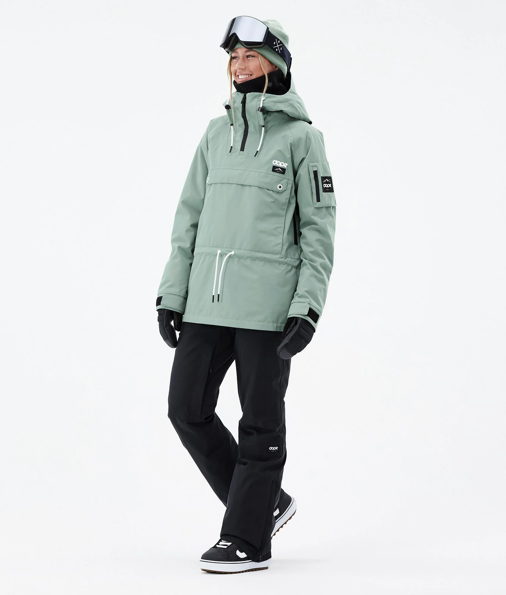 Snowboard Jacket Women Faded Green