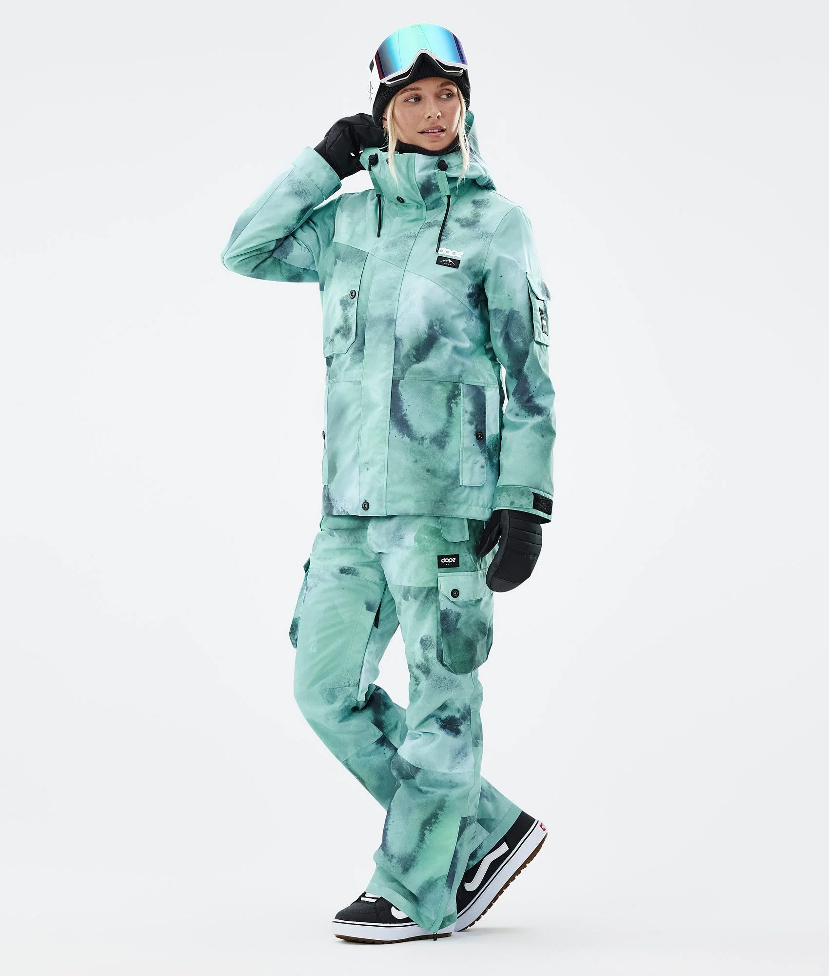 Snowboard Pants Women Liquid Green