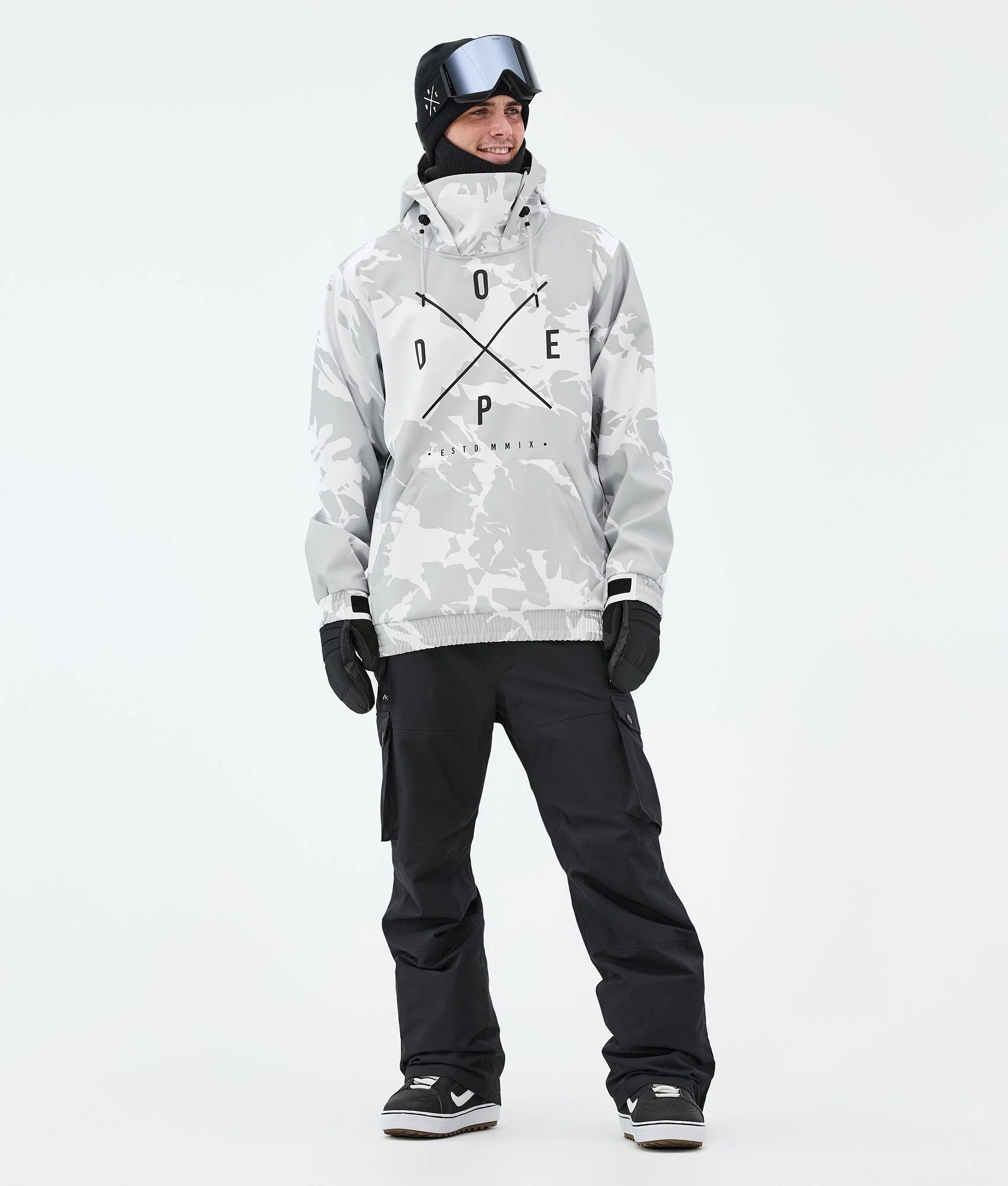 Snowboard Jacket Men 2X-Up Grey Camo