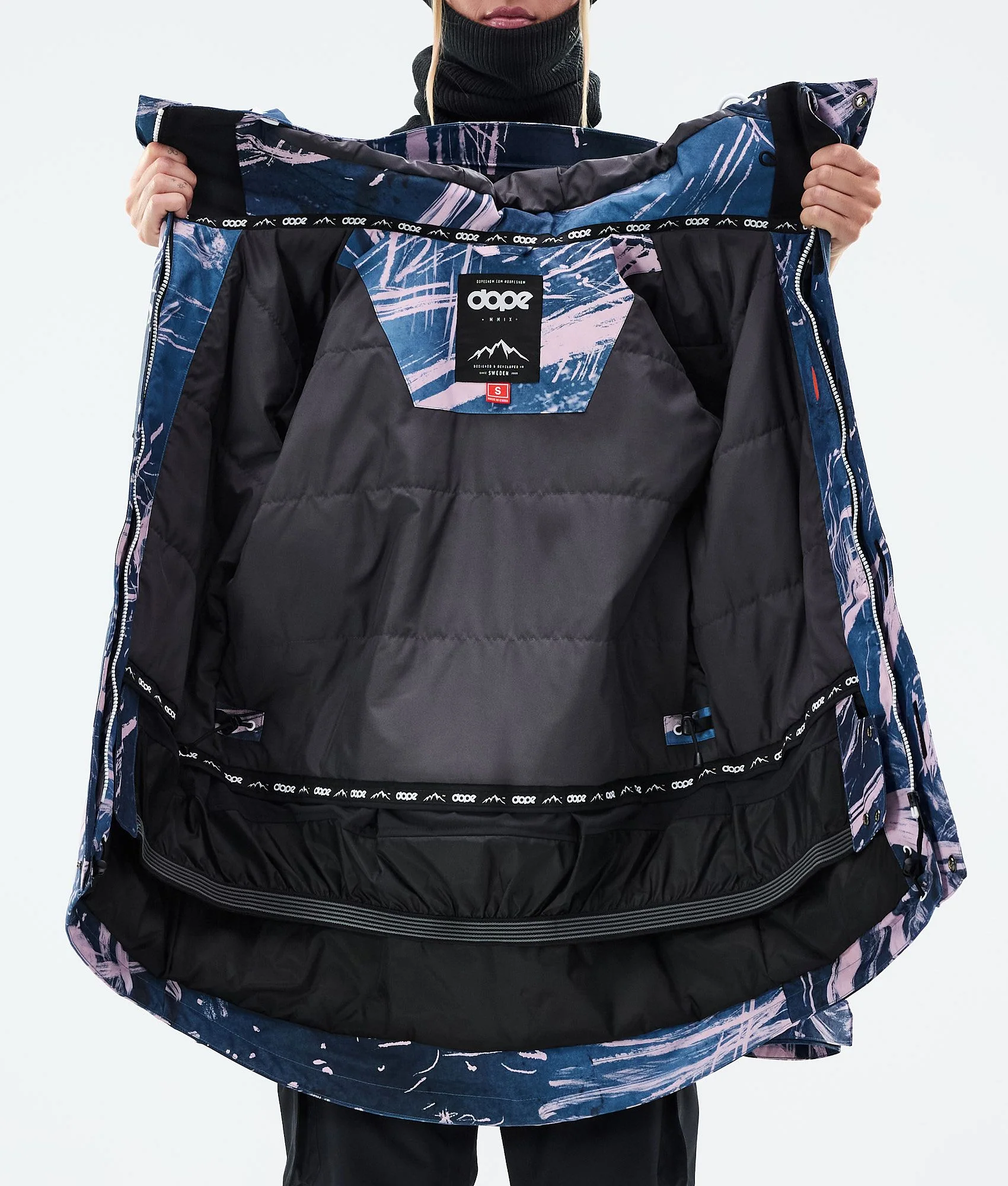 Snowboard Jacket Women Carvings Pink