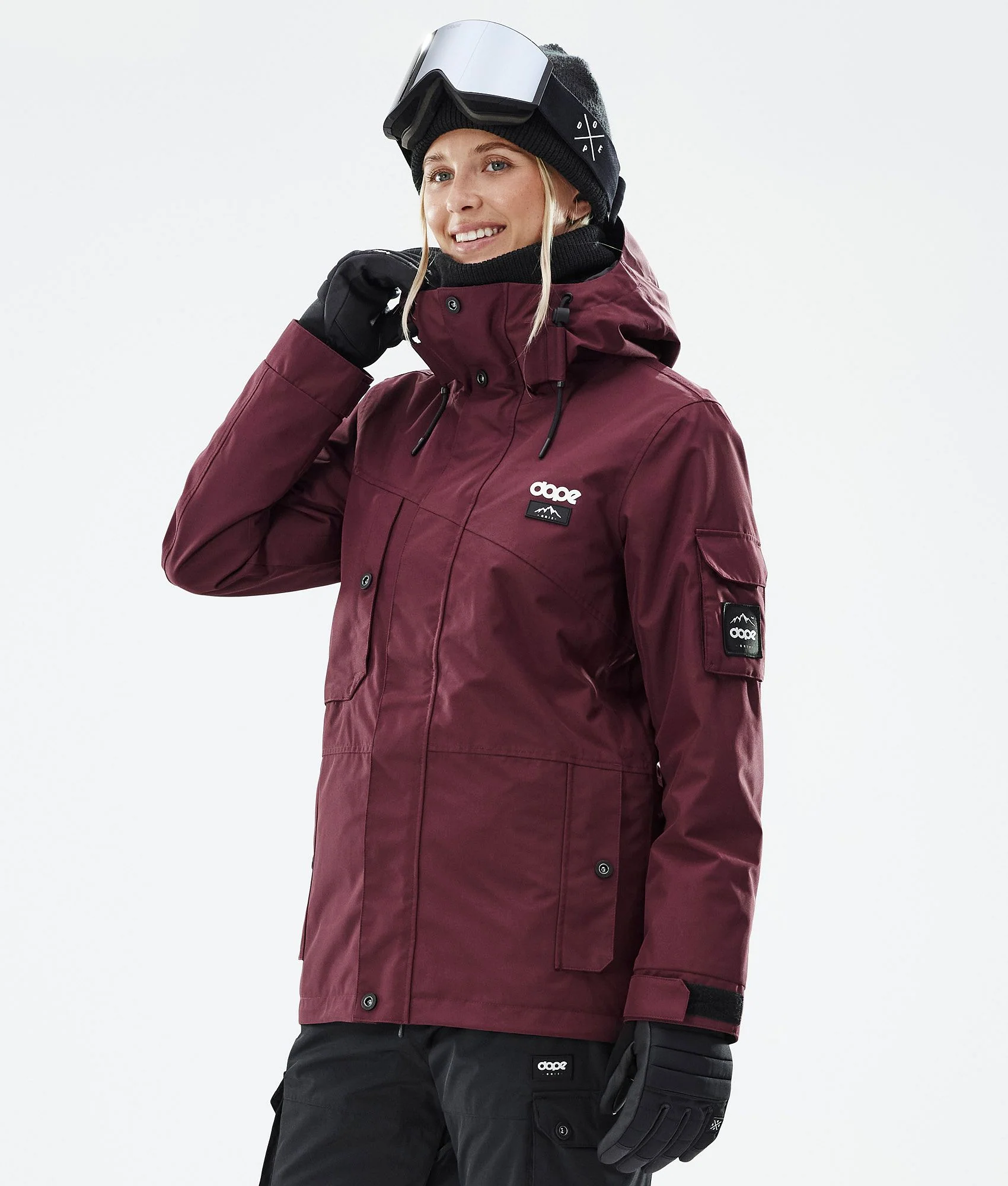 Snowboard Jacket Women Don Burgundy