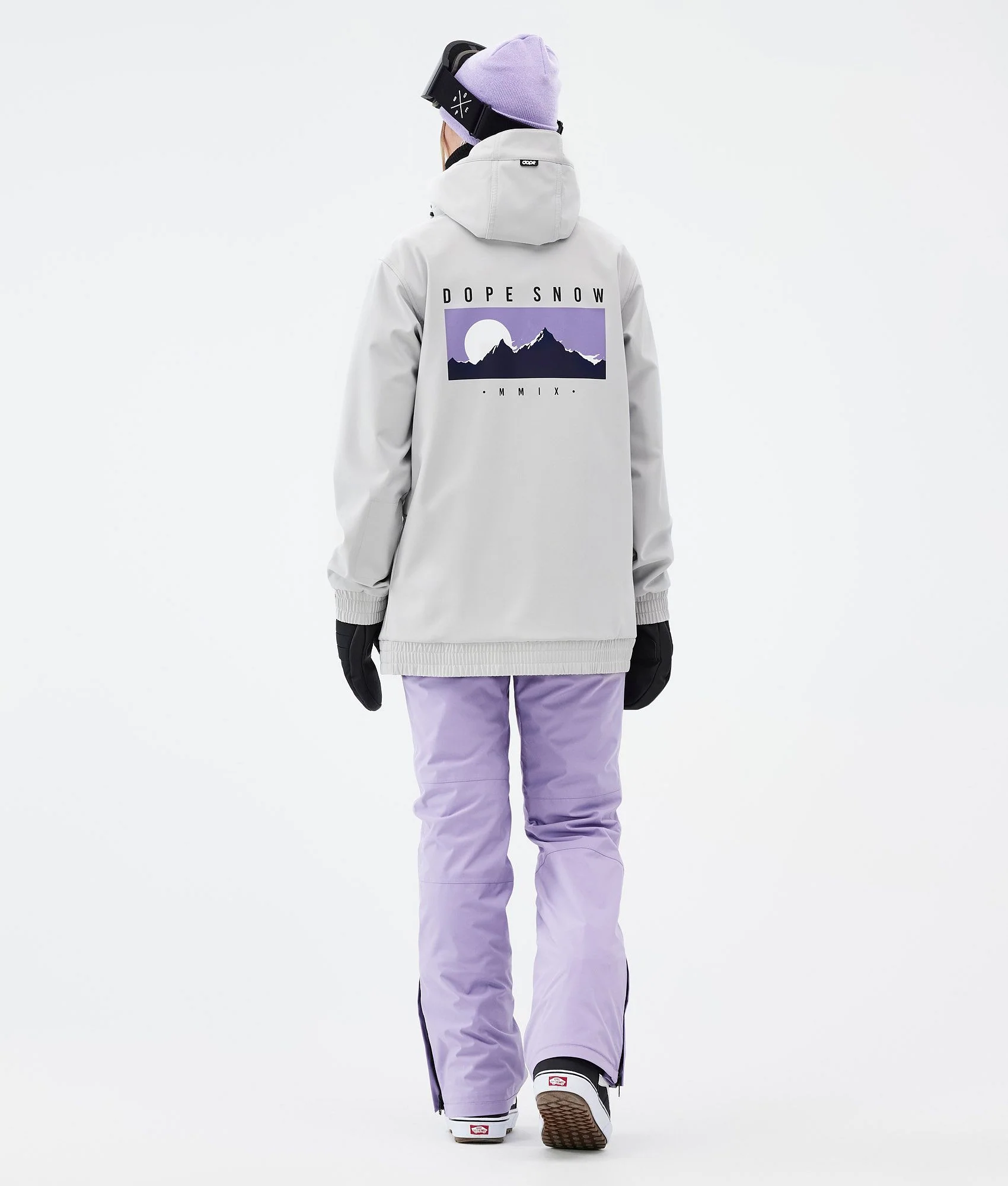 Snowboard Jacket Women Silhouette Light Grey