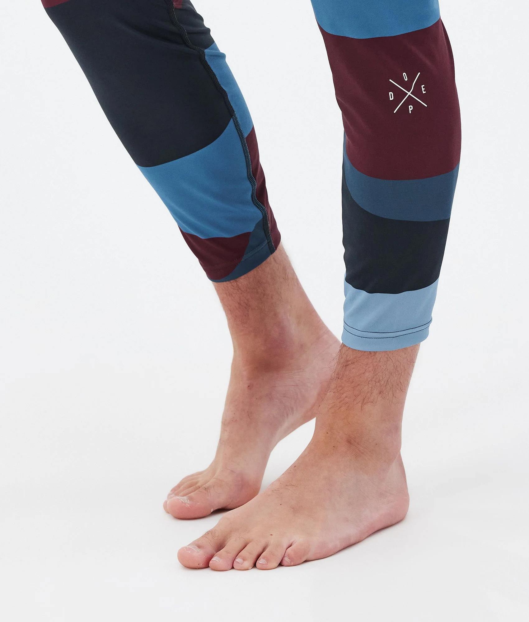 Base Layer Pant Men 2X-Up Shards Burgundy Blue