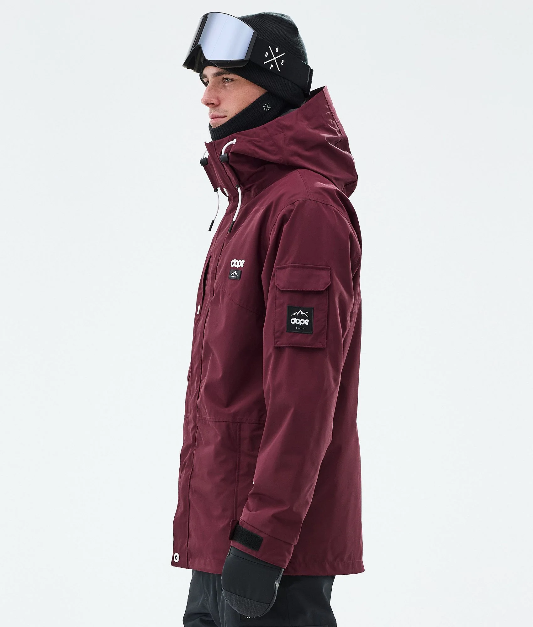 Snowboard Jacket Men Burgundy