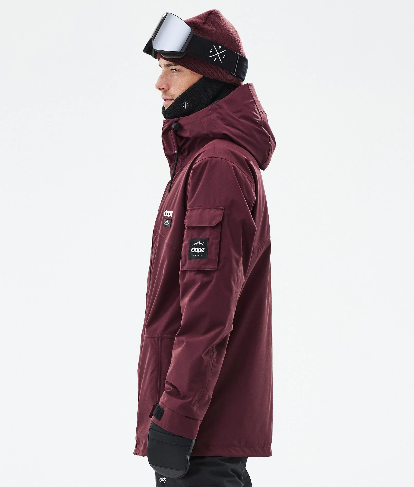 Snowboard Jacket Men Don Burgundy