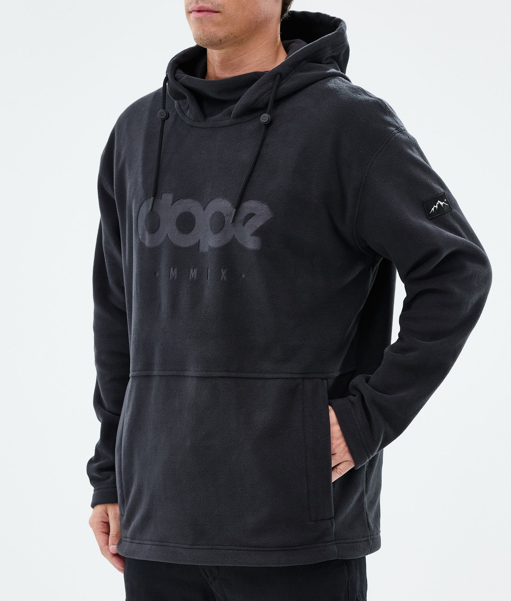 Fleece Hoodie Men Black