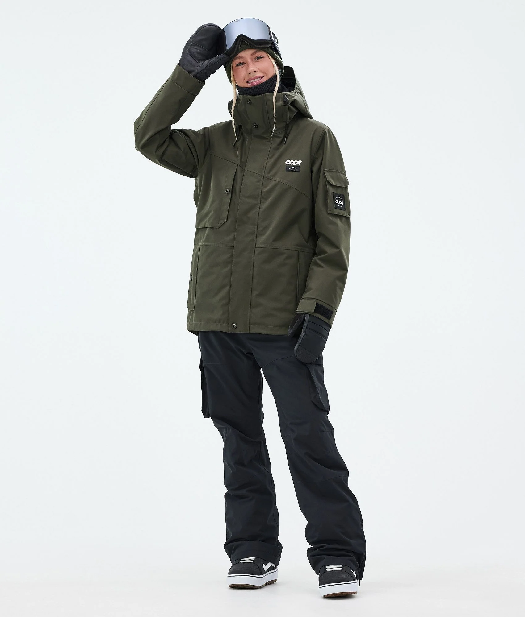Snowboard Jacket Women Olive Green