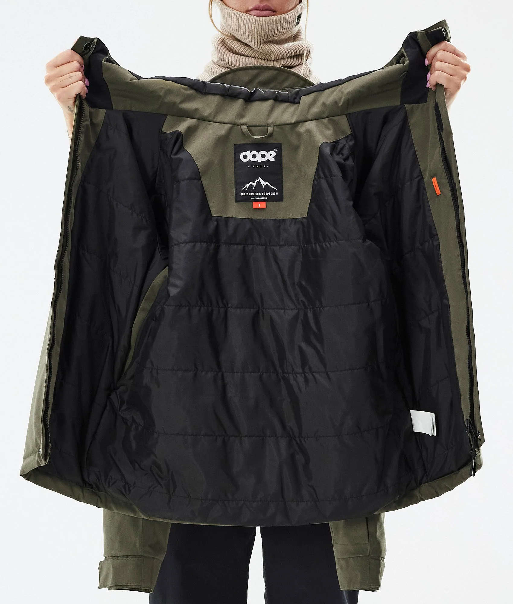 Snowboard Jacket Women Olive Green
