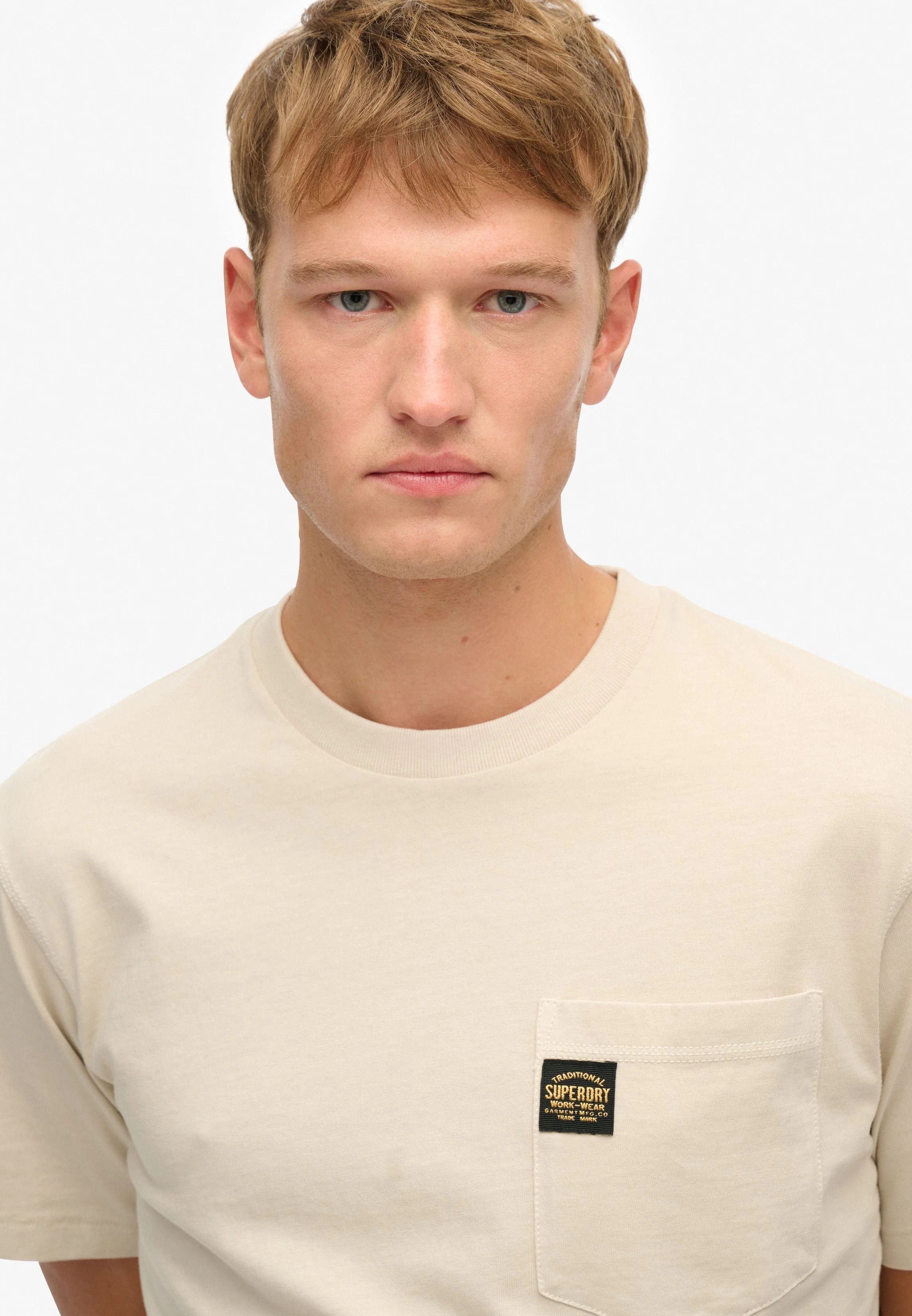 Contrast Stitch Pocket T-Shirt