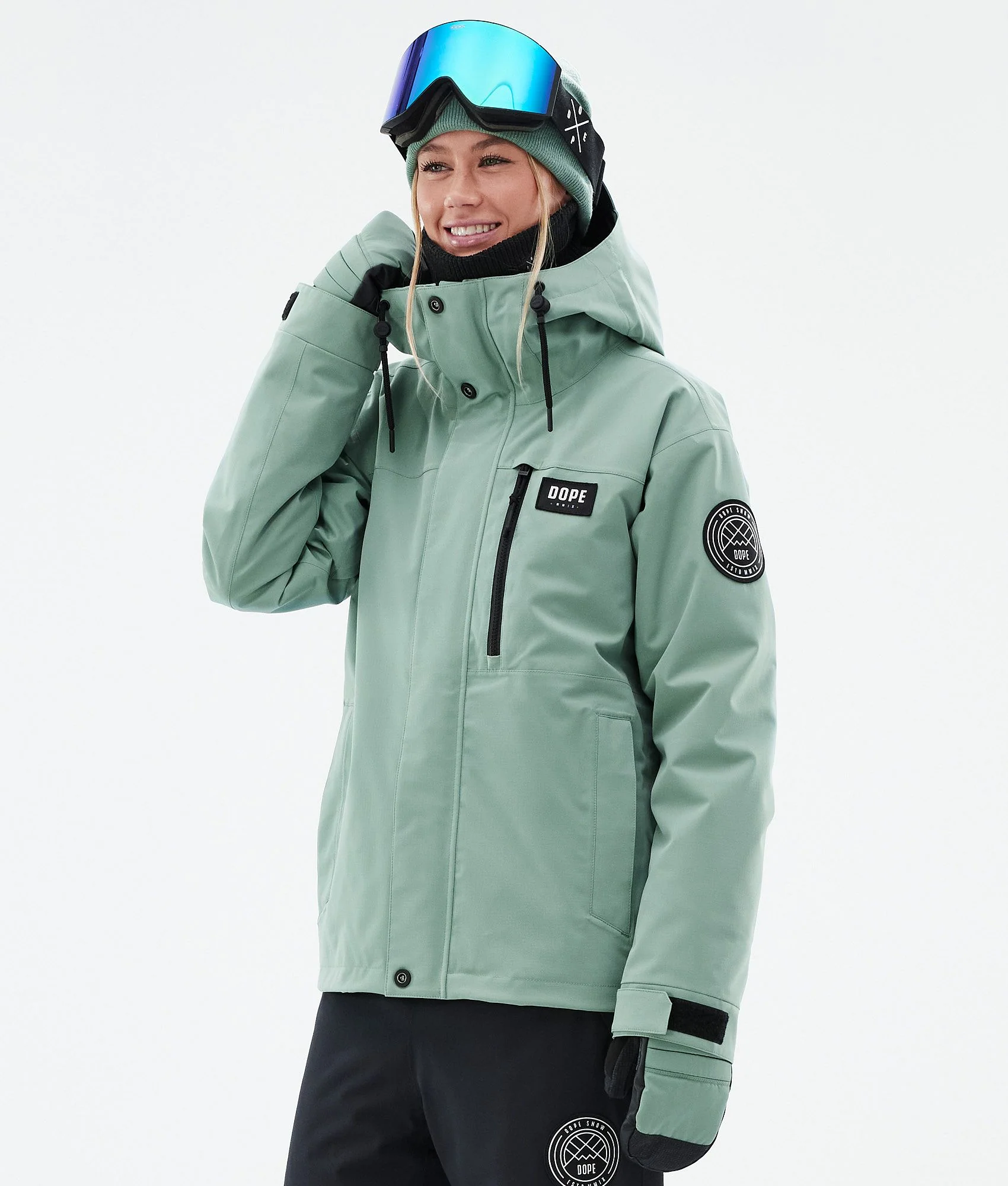 Snowboard Jacket Women Faded Green