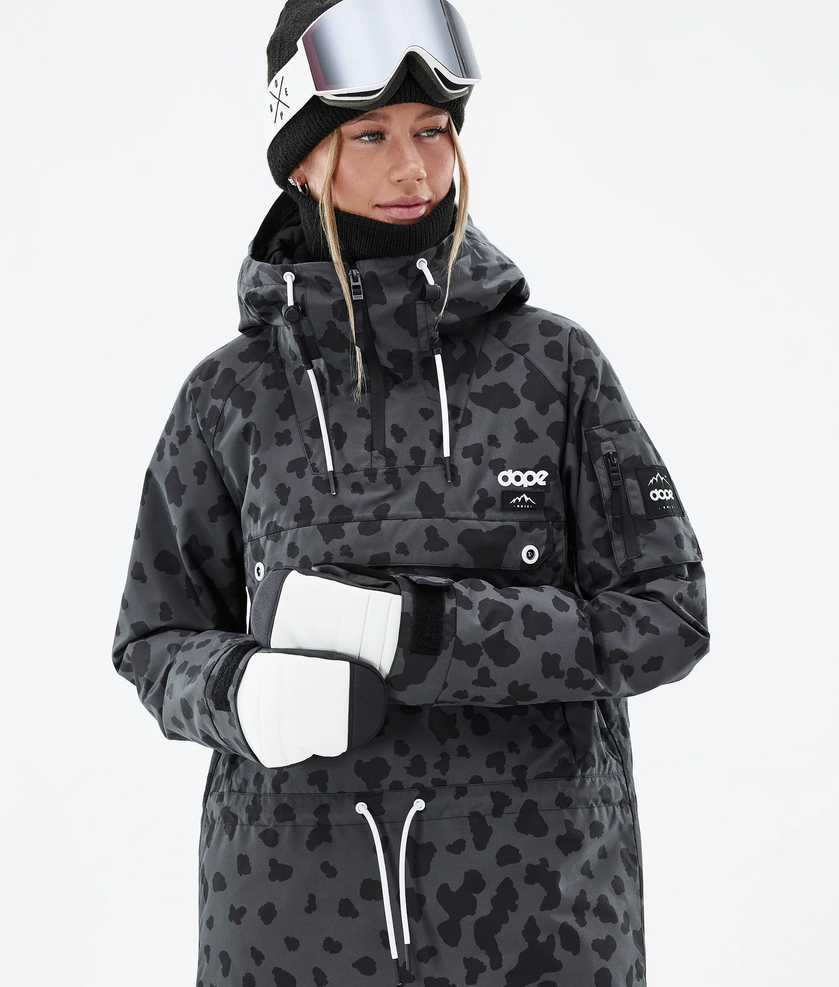 Snowboard Jacket Women Dots Phantom