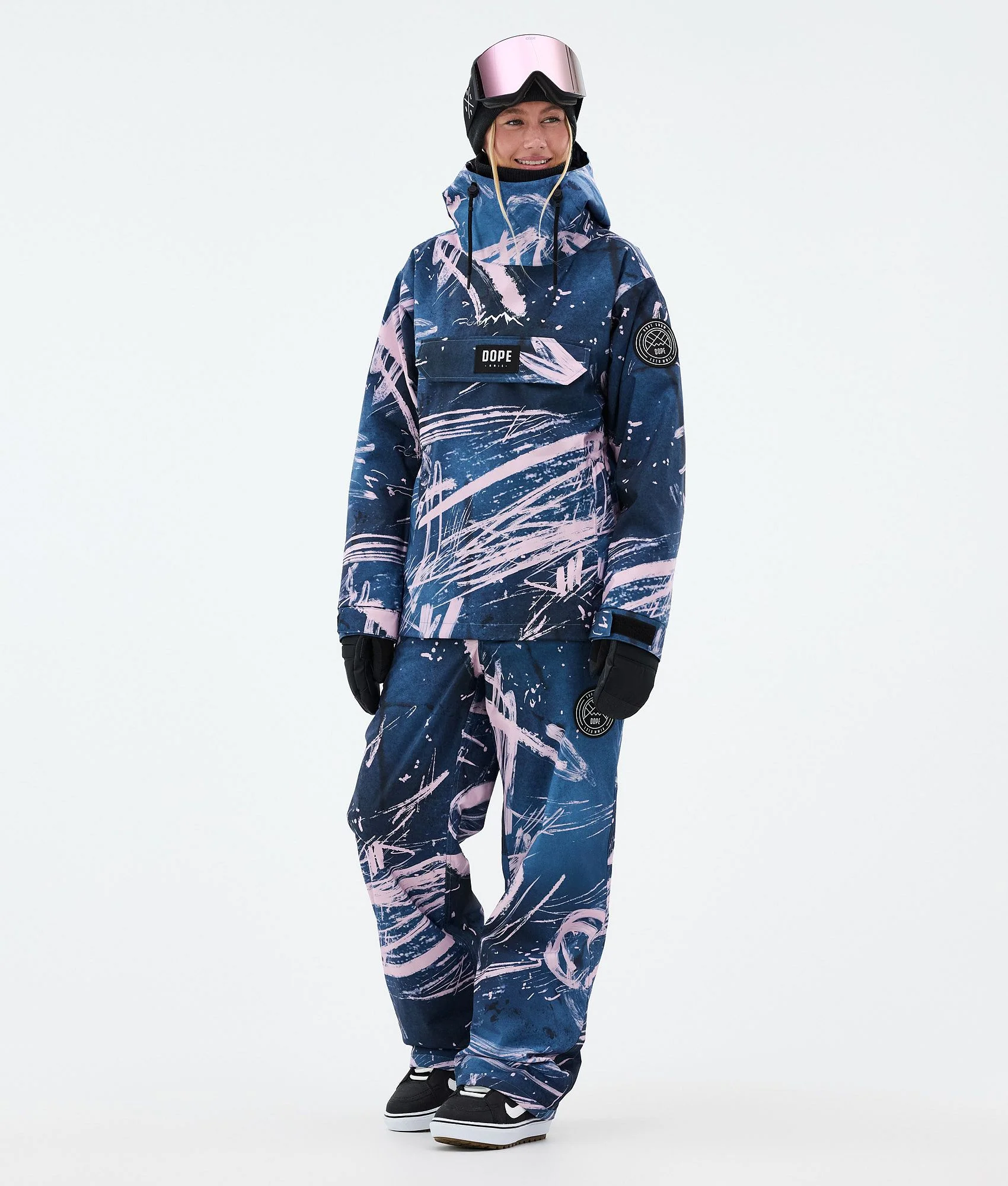 Snowboard Jacket Women Carvings Pink