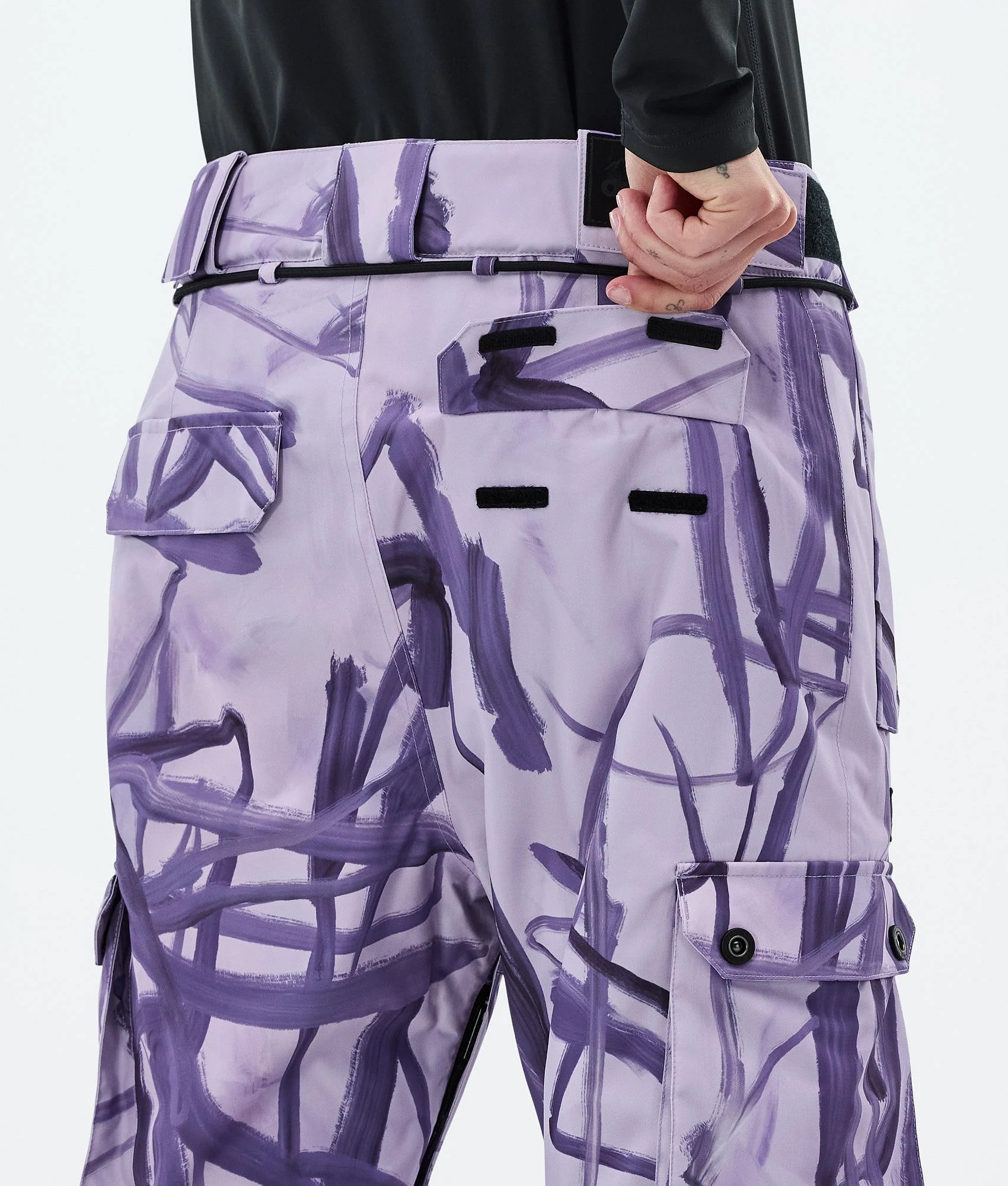 Snowboard Pants Women Scribble Purple
