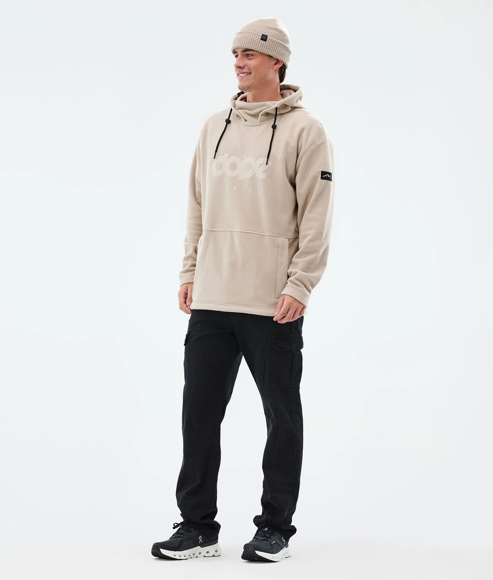 Fleece Hoodie Men Sand