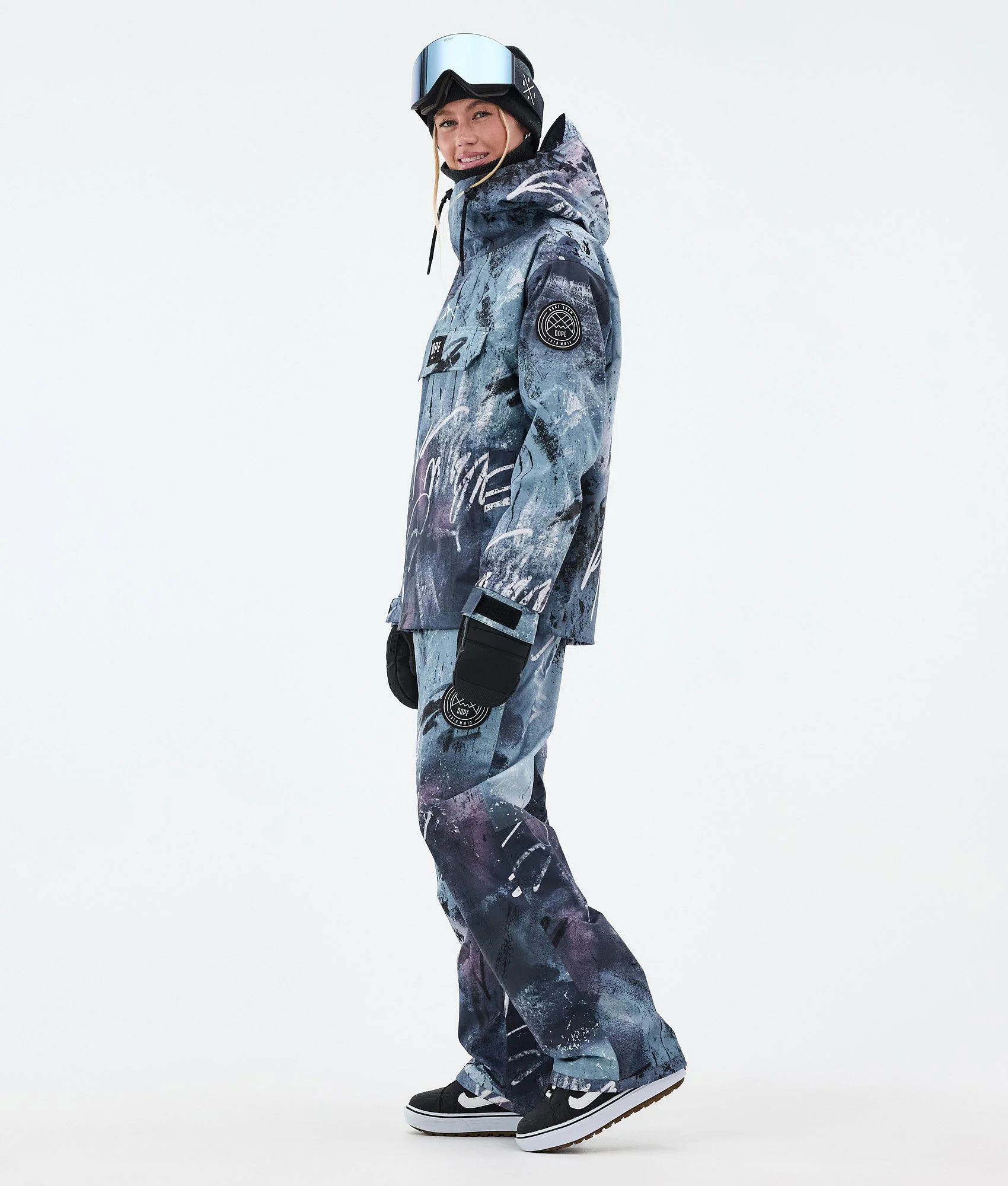 Snowboard Jacket Women Punk Blue