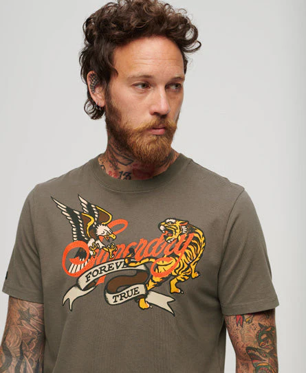 Tattoo Script Graphic T Shirt