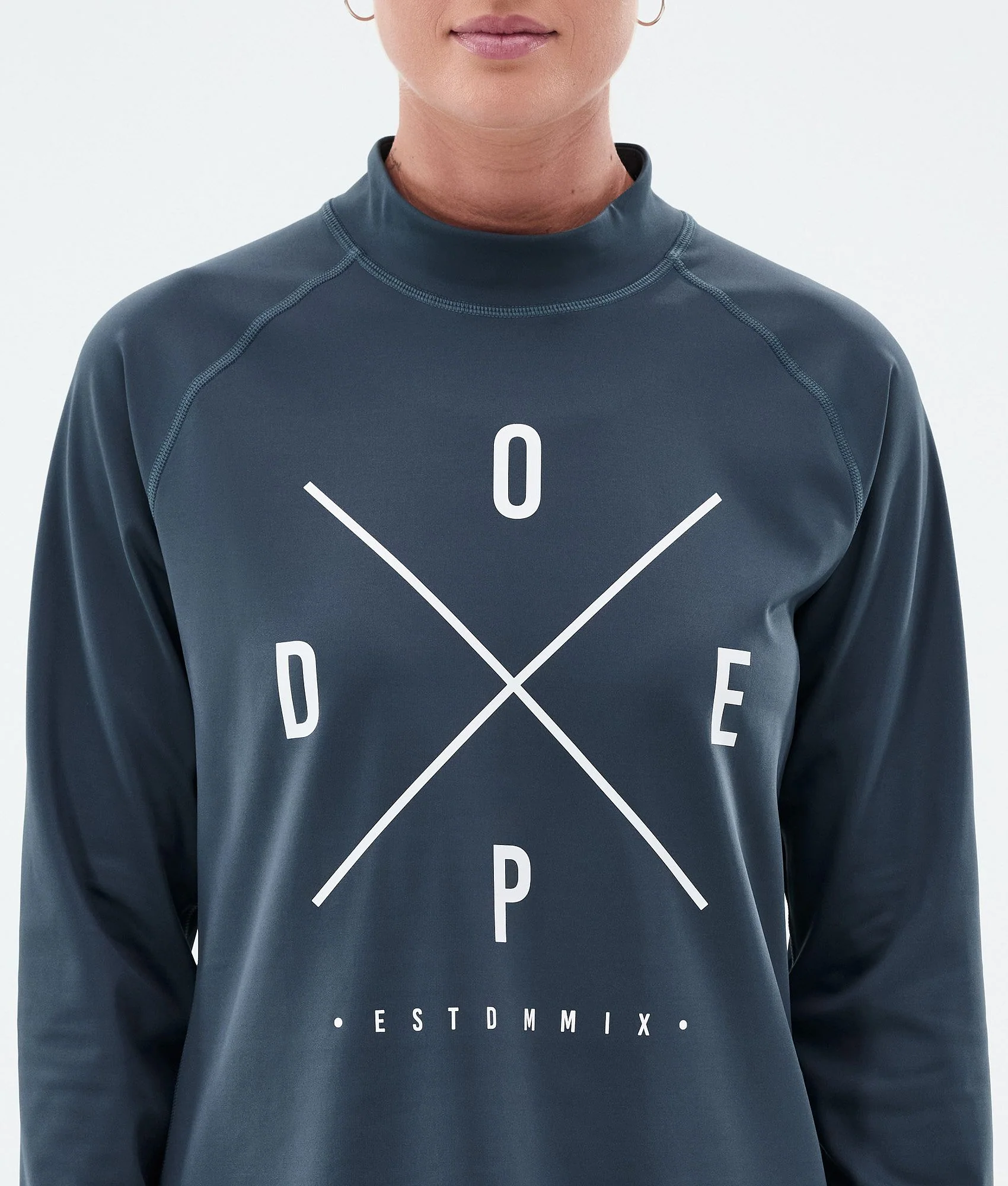 Base Layer Top Women 2X-Up Metal Blue