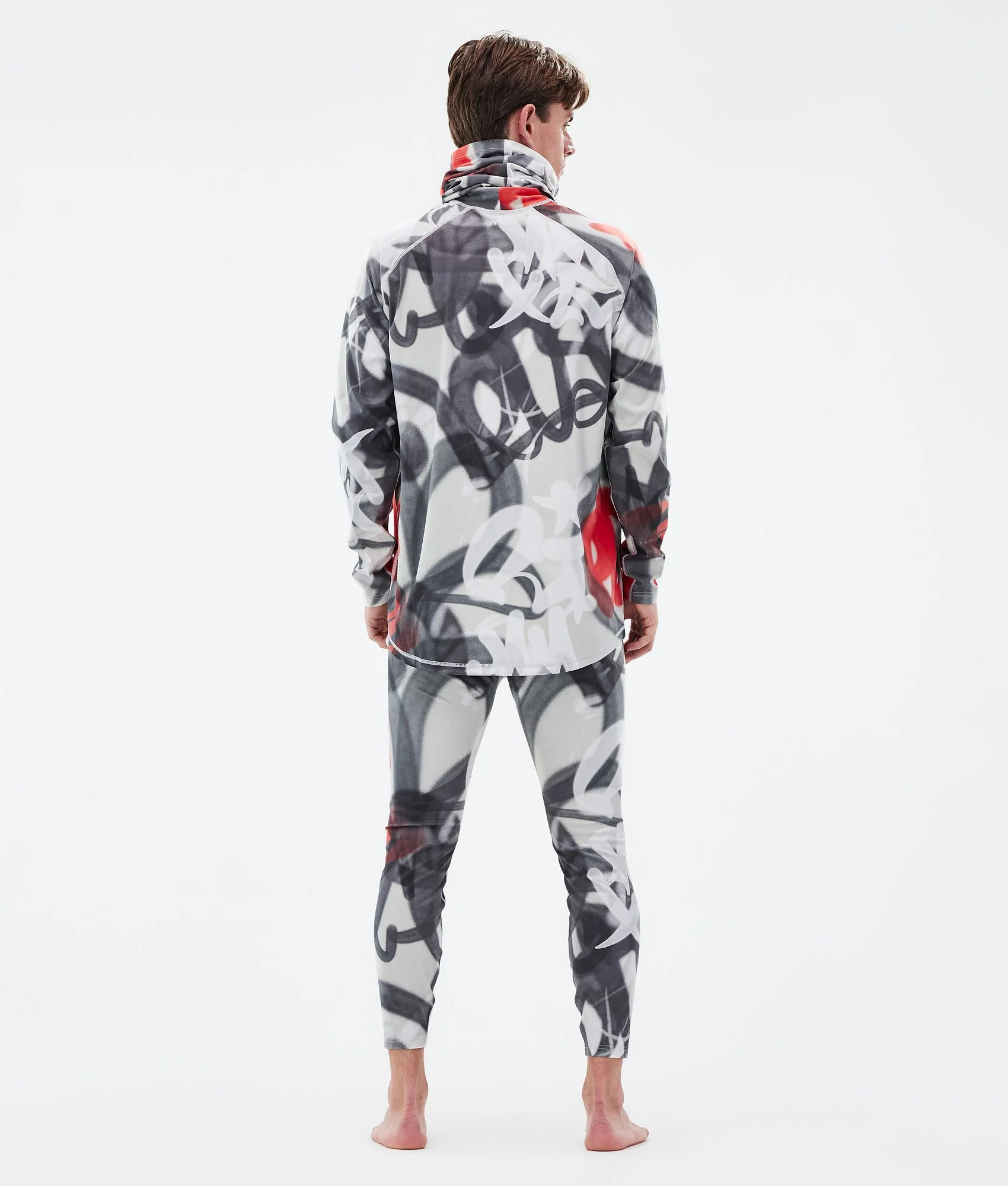 Base Layer Pant Men 2X-Up Spray Black Red